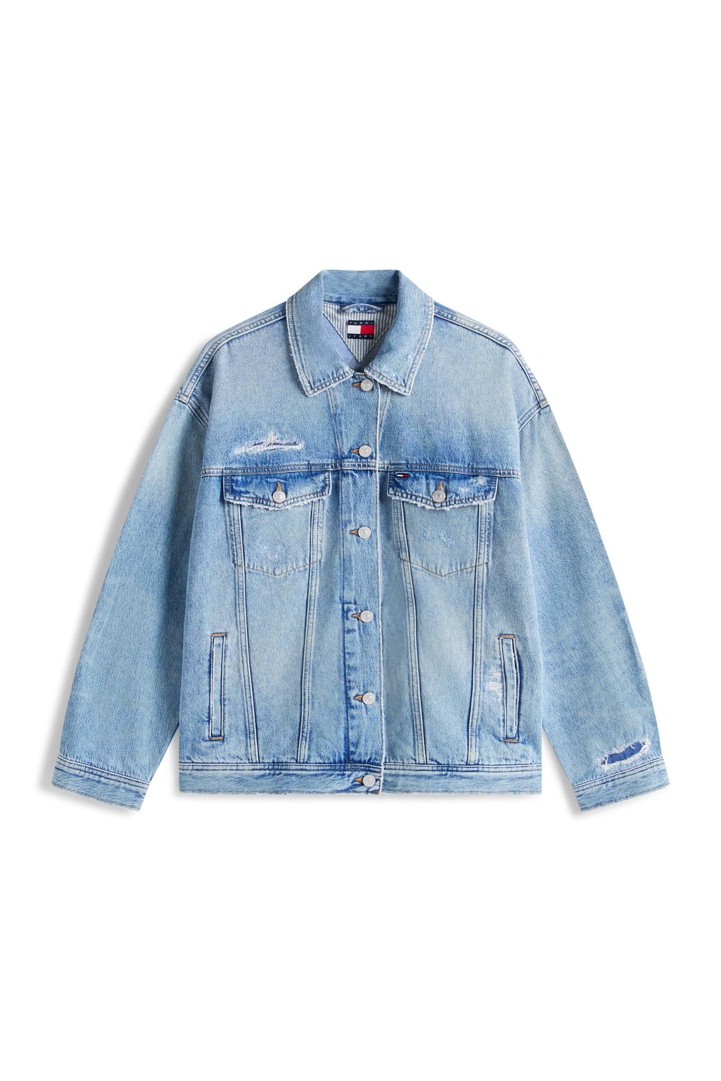 OVERSIZED TRUCKER JACKET DENIM LIGHT 4