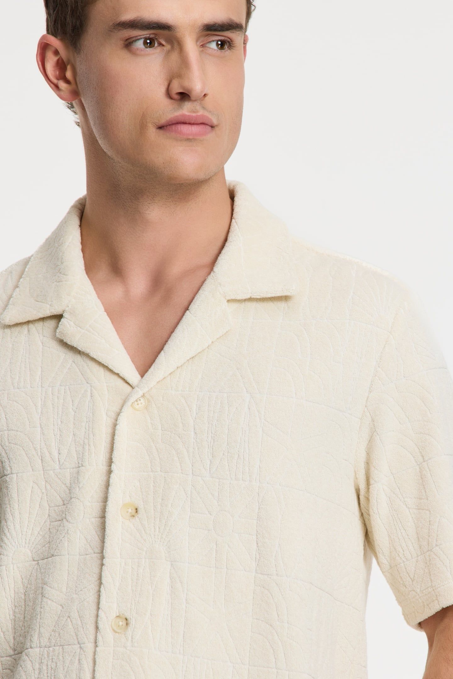 TED SHORT SLEEVE SHIRT GEO SUN BEIGE GEO SUN 8