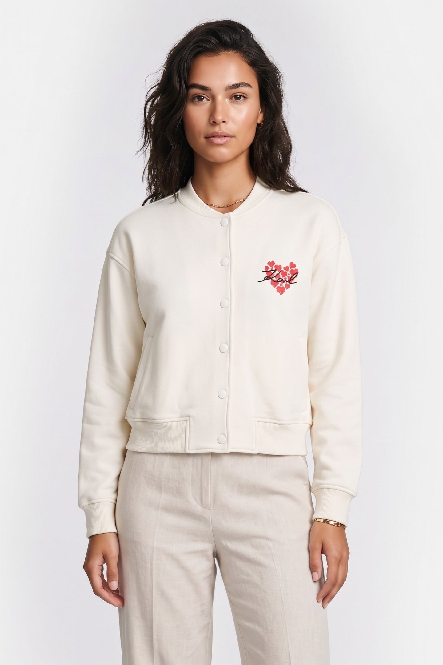 HEARTS SWEAT BOMBER CANNOLI CREAM 2