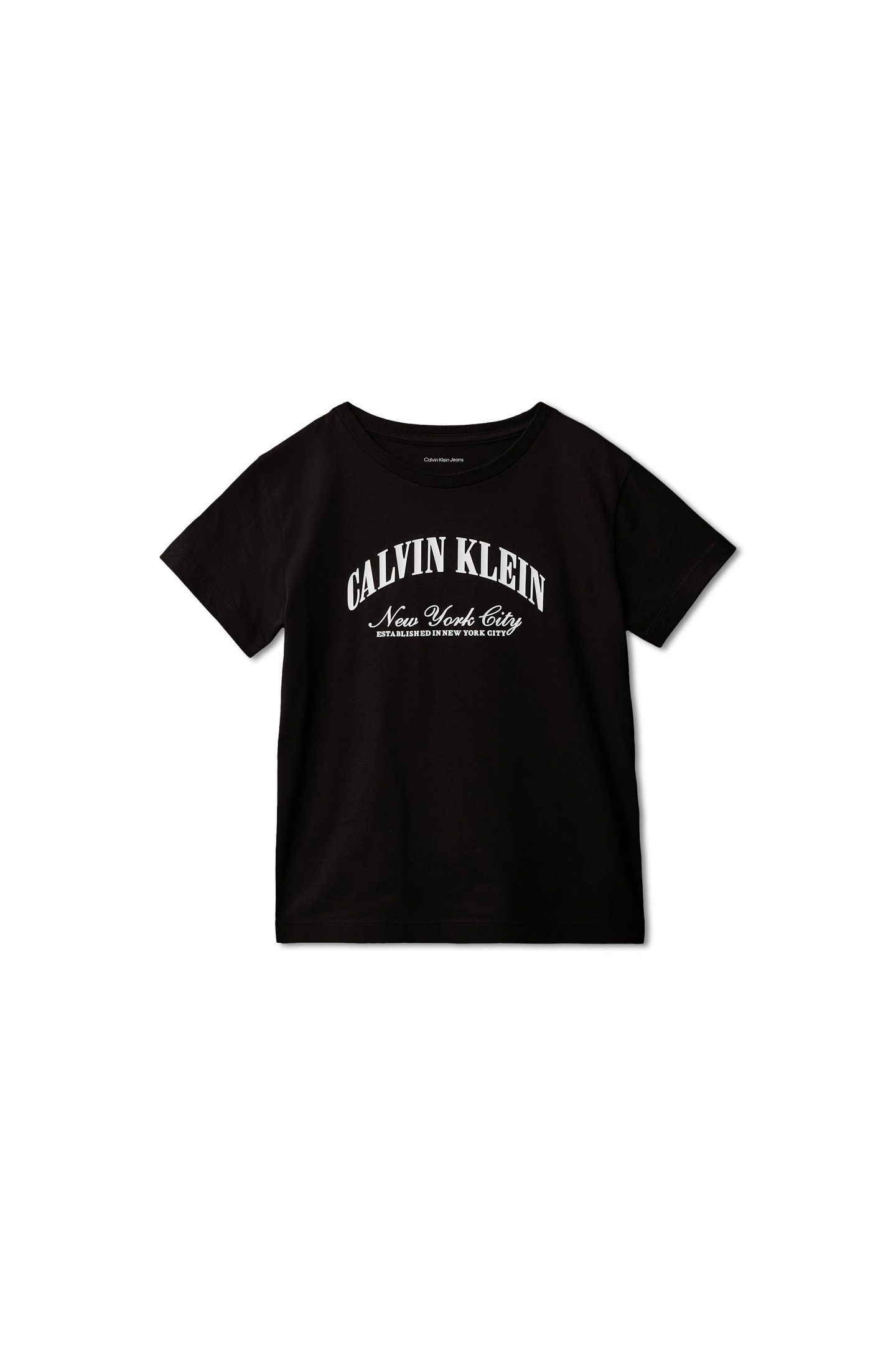 GIRLS CK COLLEGIATE SS T-SHIRT BLACK 4