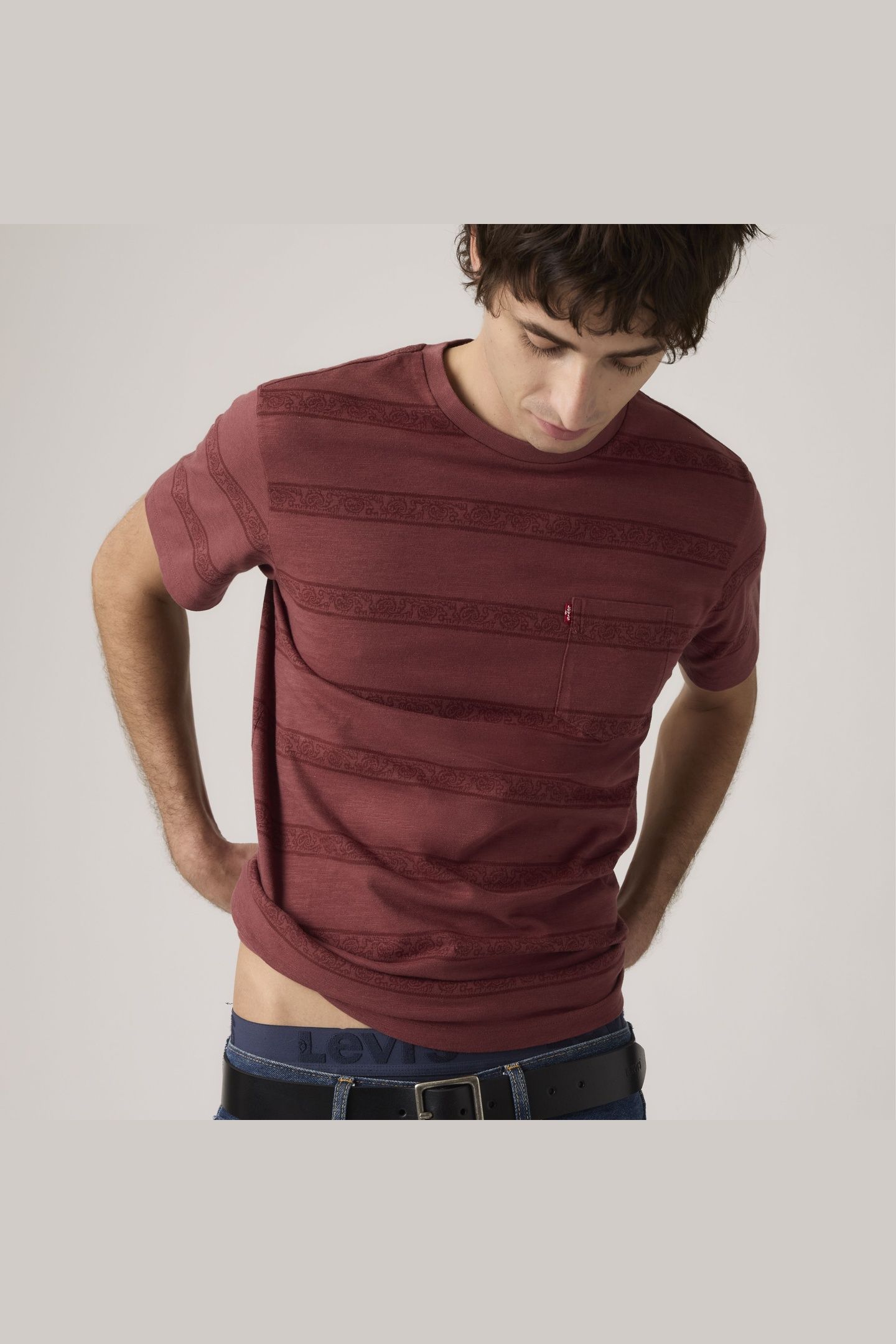 SS CLASSIC POCKET TEE KABIR PAISLEY STRI 3
