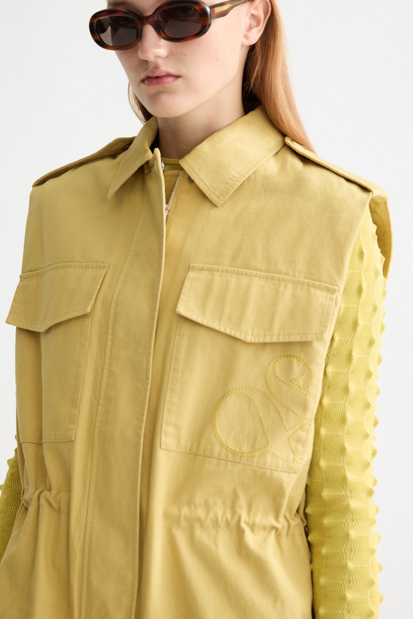UTILITY GILET GOLDEN GREEN 3