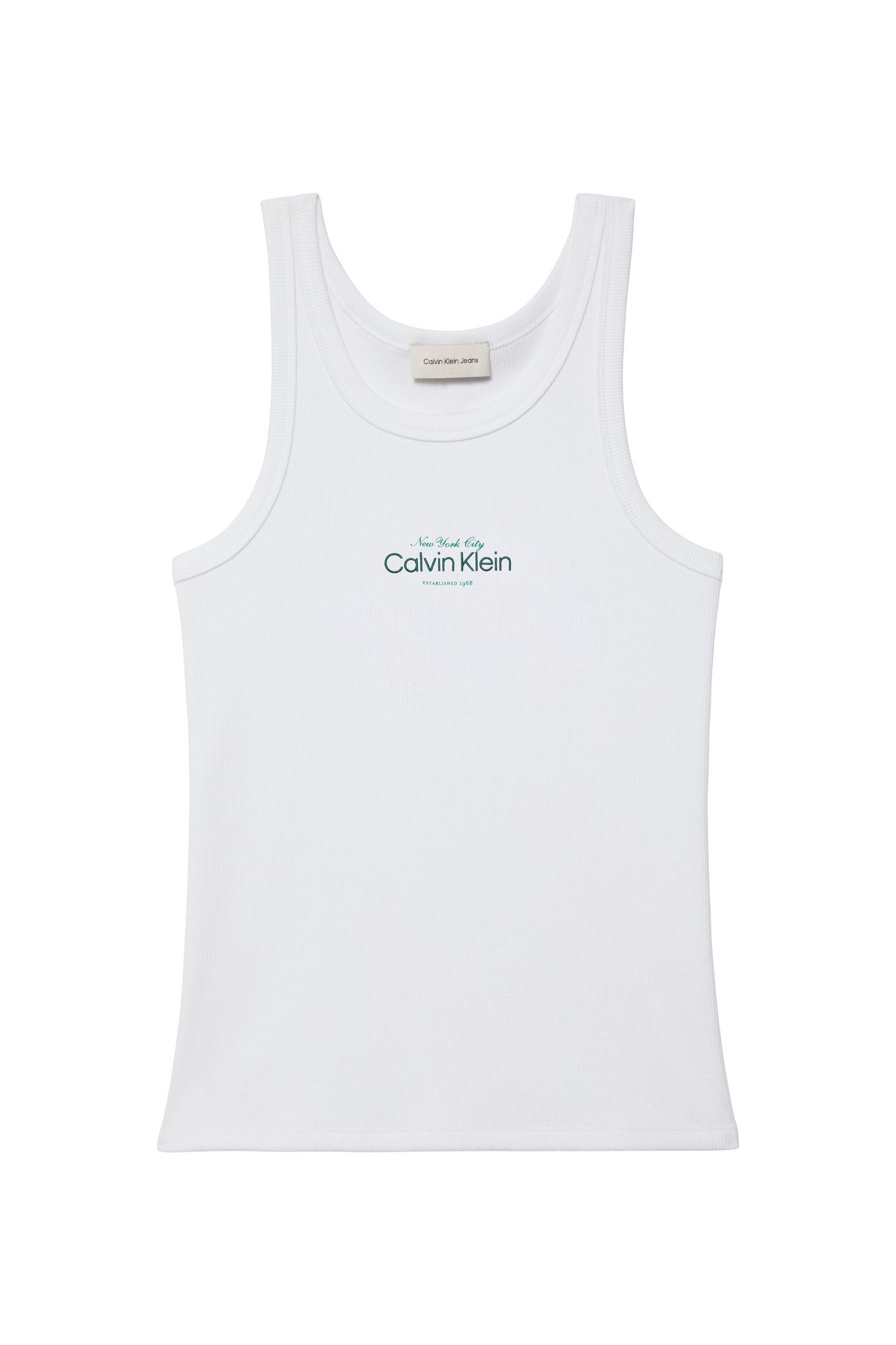 CONTOUR 2X2 RIB TANK TOP BRIGHT WHITE 5