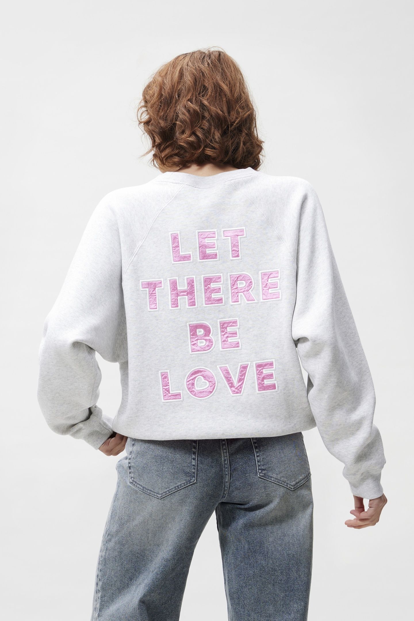GRAPHIC SWEATER LIGHT GREY MELANGE 1