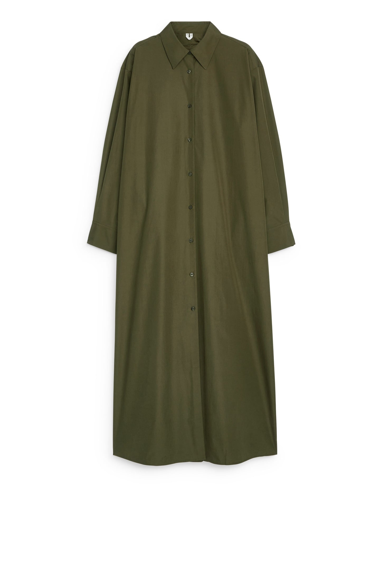 PRESS FALLA MAXI SHIRT DRESS KHAKI 3