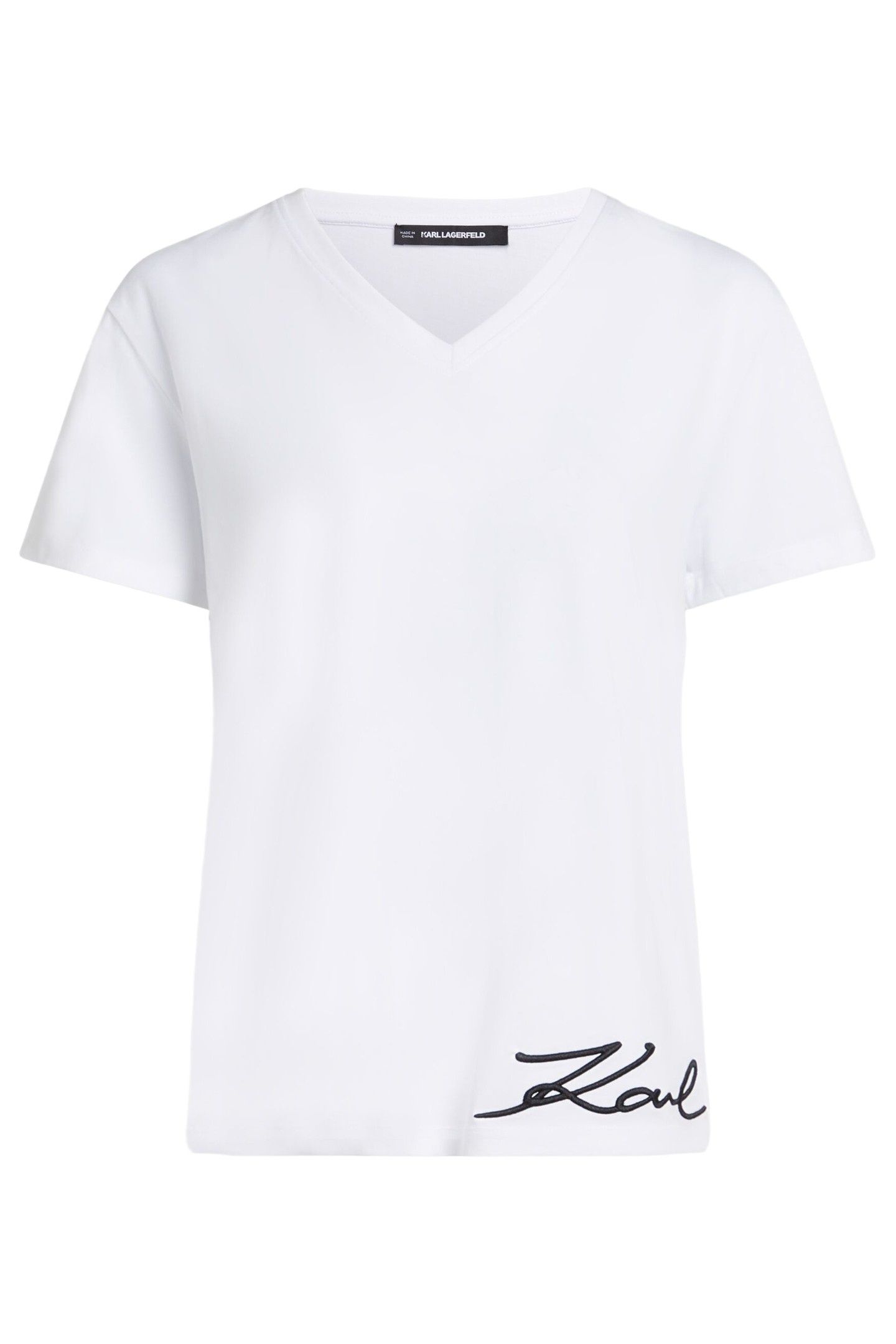 SIGNATURE EDGE V-NECK T-SHIRT WHITE 1