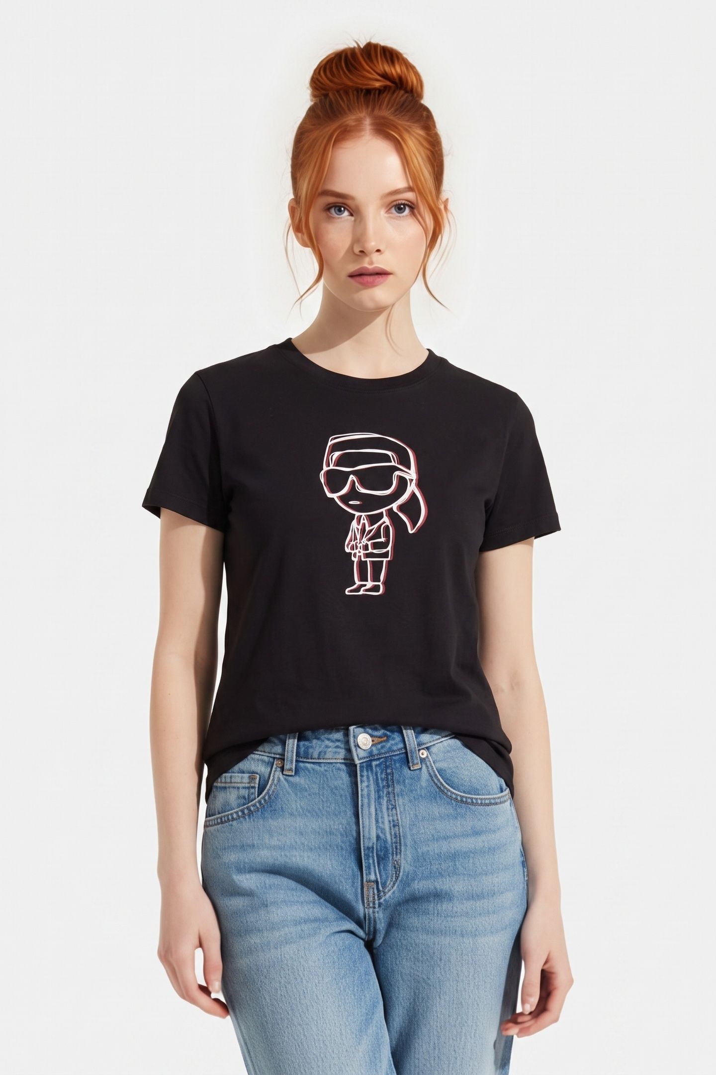 IKON SKETCH PRINT T-SHIRT BLACK 1