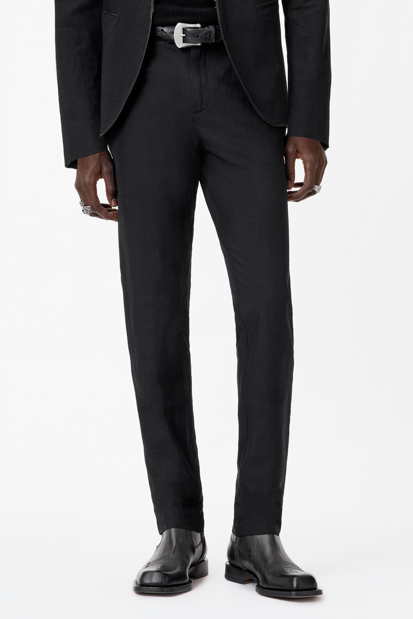 MERCER PANTS WITH EXTENDED WB TAB AND EM BLACK 1