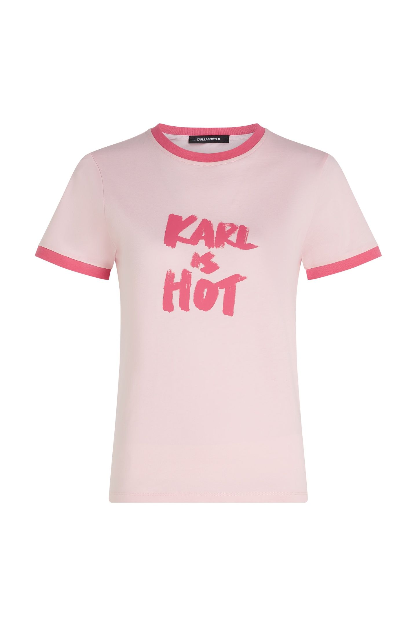 KARL IS HOT T-SHIRT PINK LADY 8