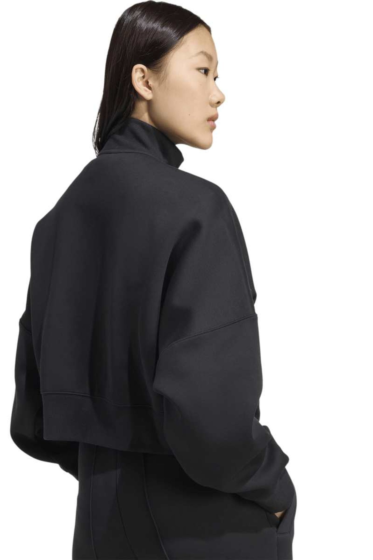 ORIGINALS OFF PLACED 3 STRIPES ZIP UP BLACK 4