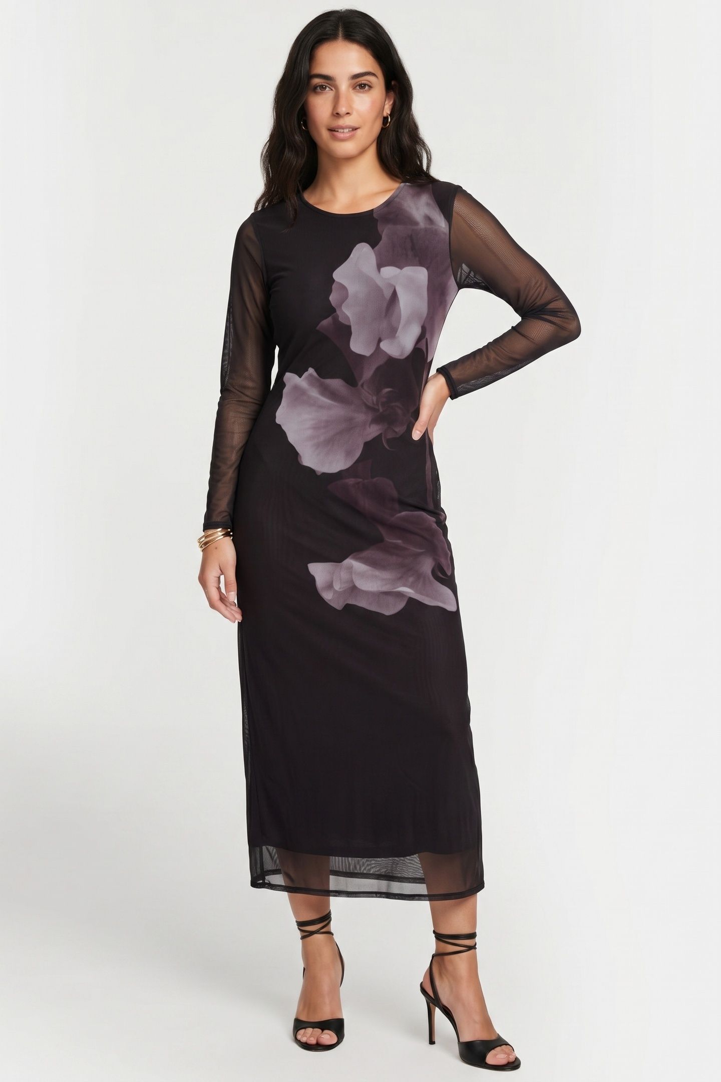 ST ZED MESH DRESS BLACK 1