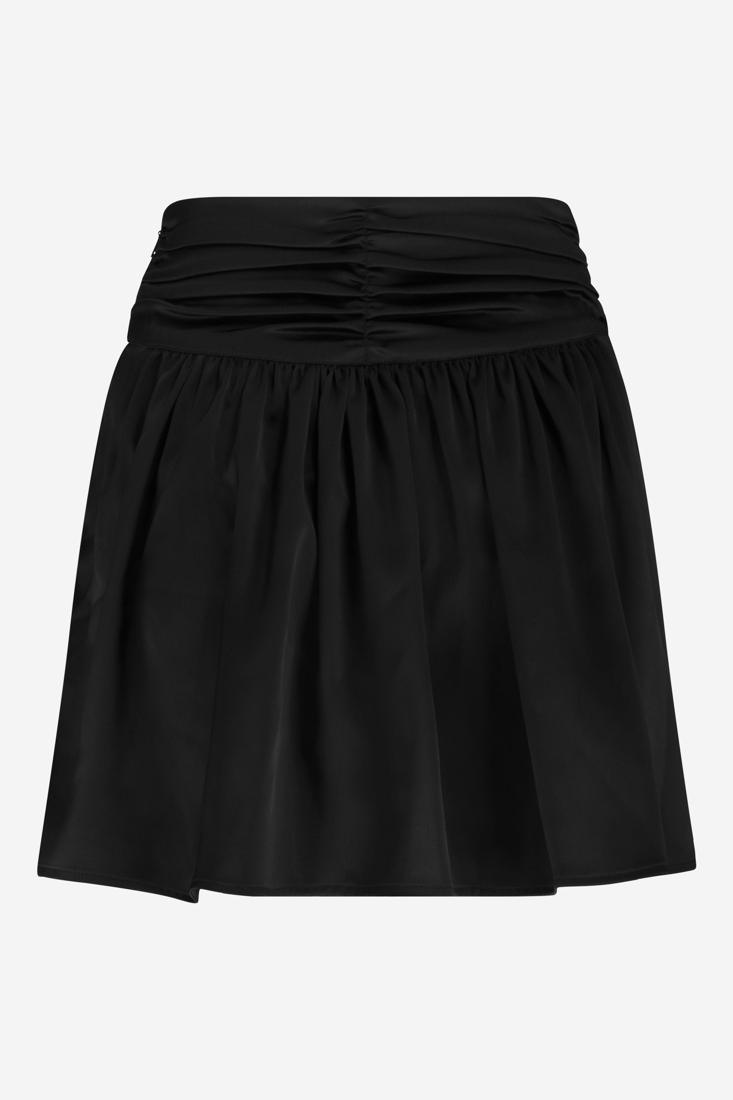CHIOS SATIN SKIRT BLACK 2