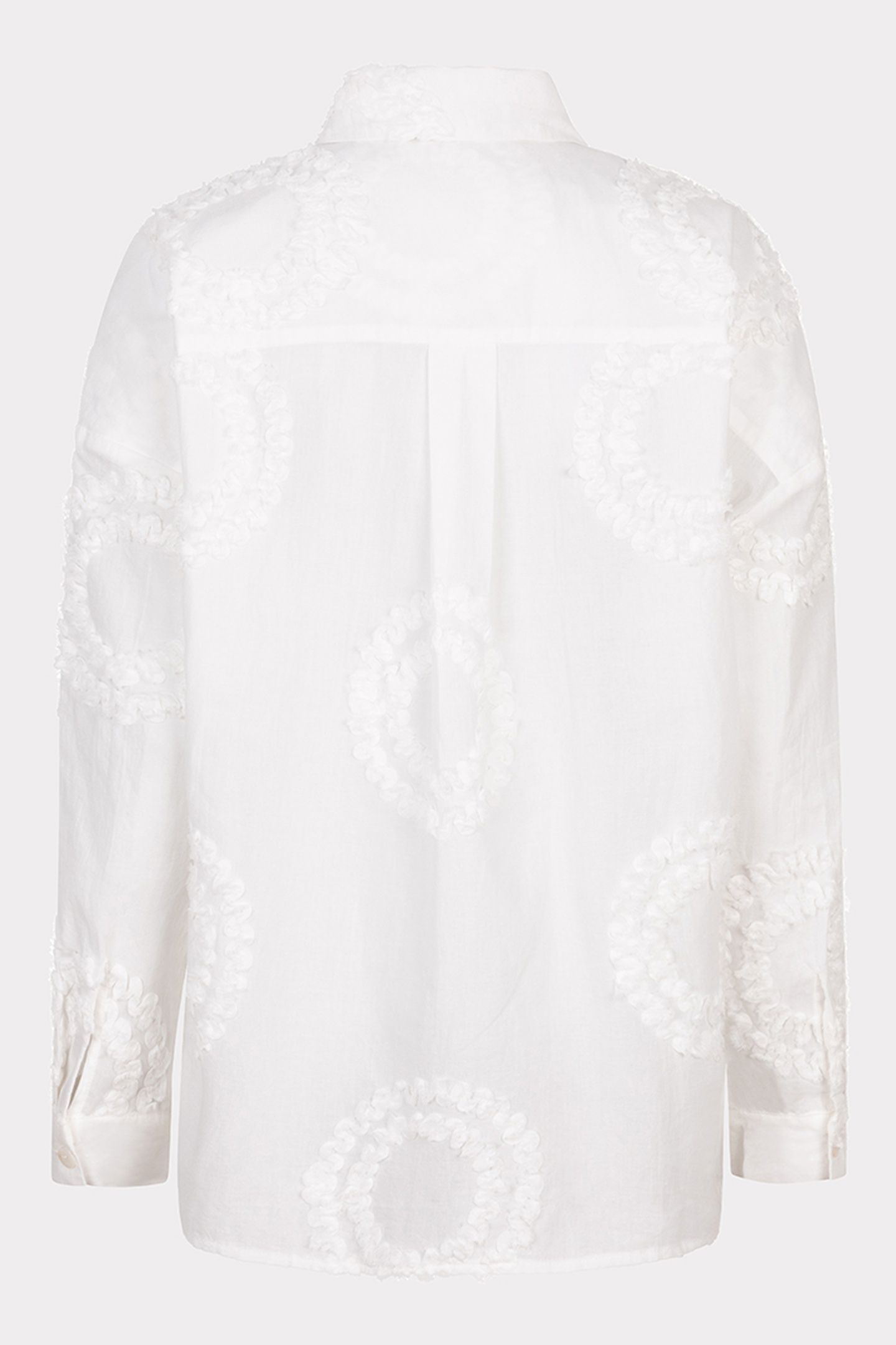 BLOUSE 3D CIRCLED EMBROIDERY OFF WHITE 5