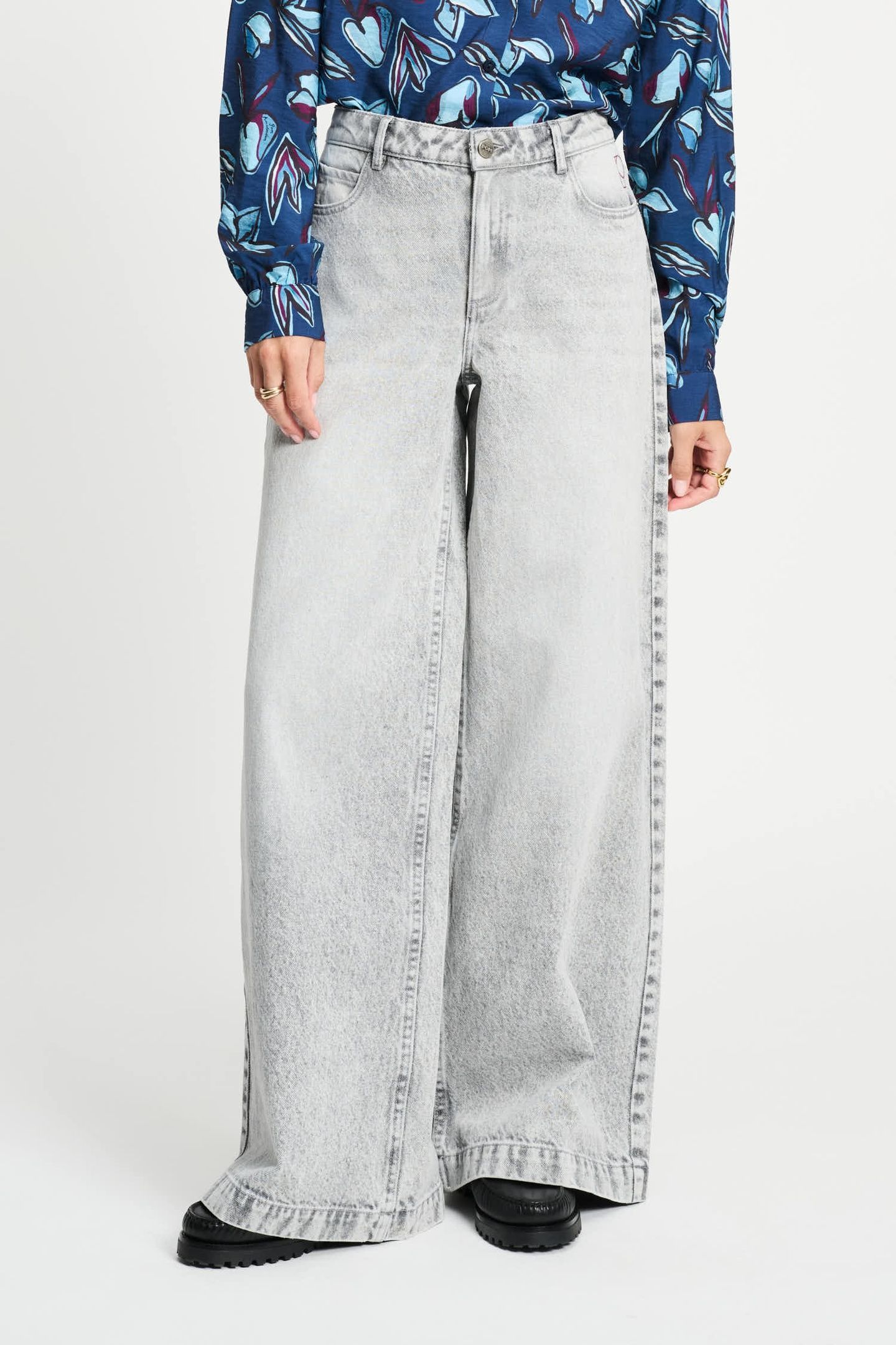 JEANS - BAGGY WIDE LEG GREY 2