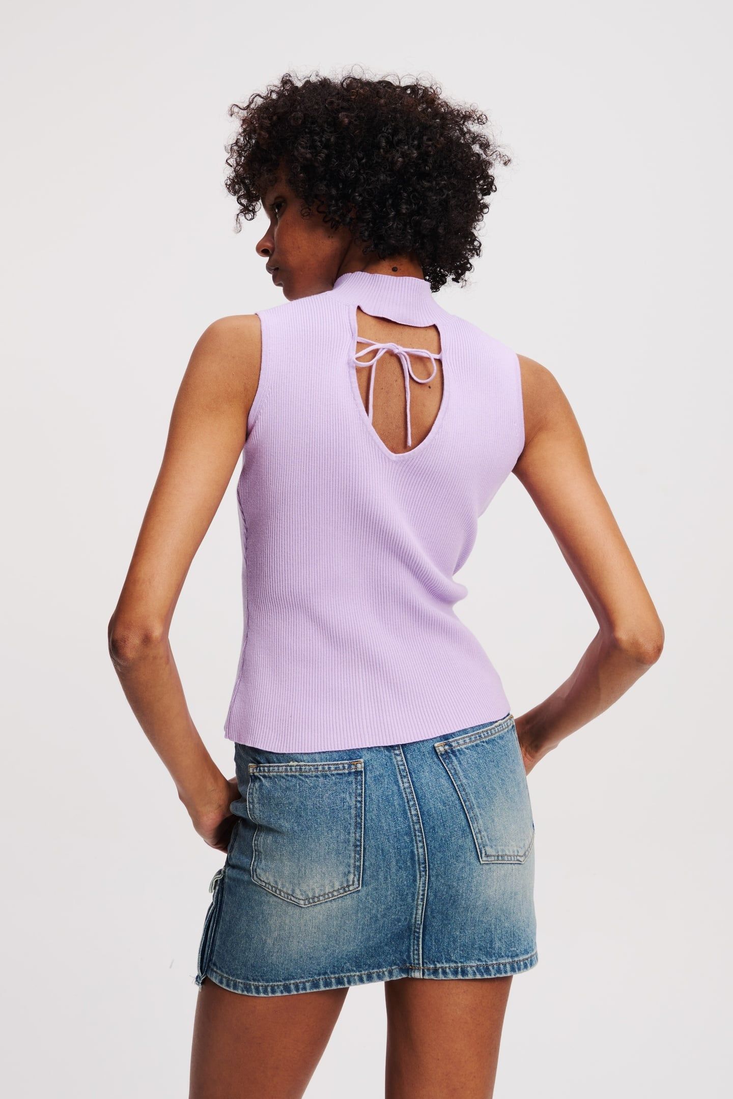 KLJ KNITTED TOP LAVENDULA 2