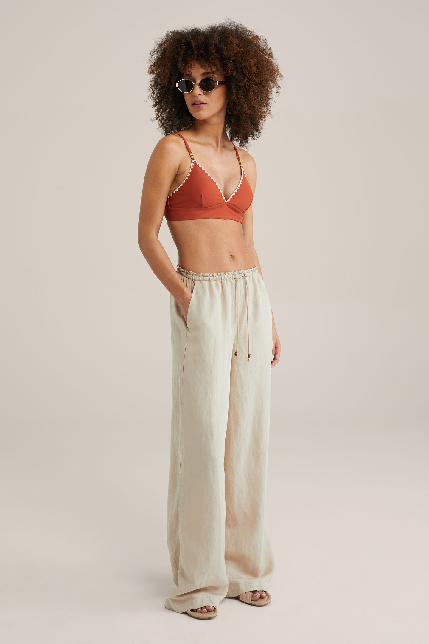 BIKINI TOP SAFFRON RED 2