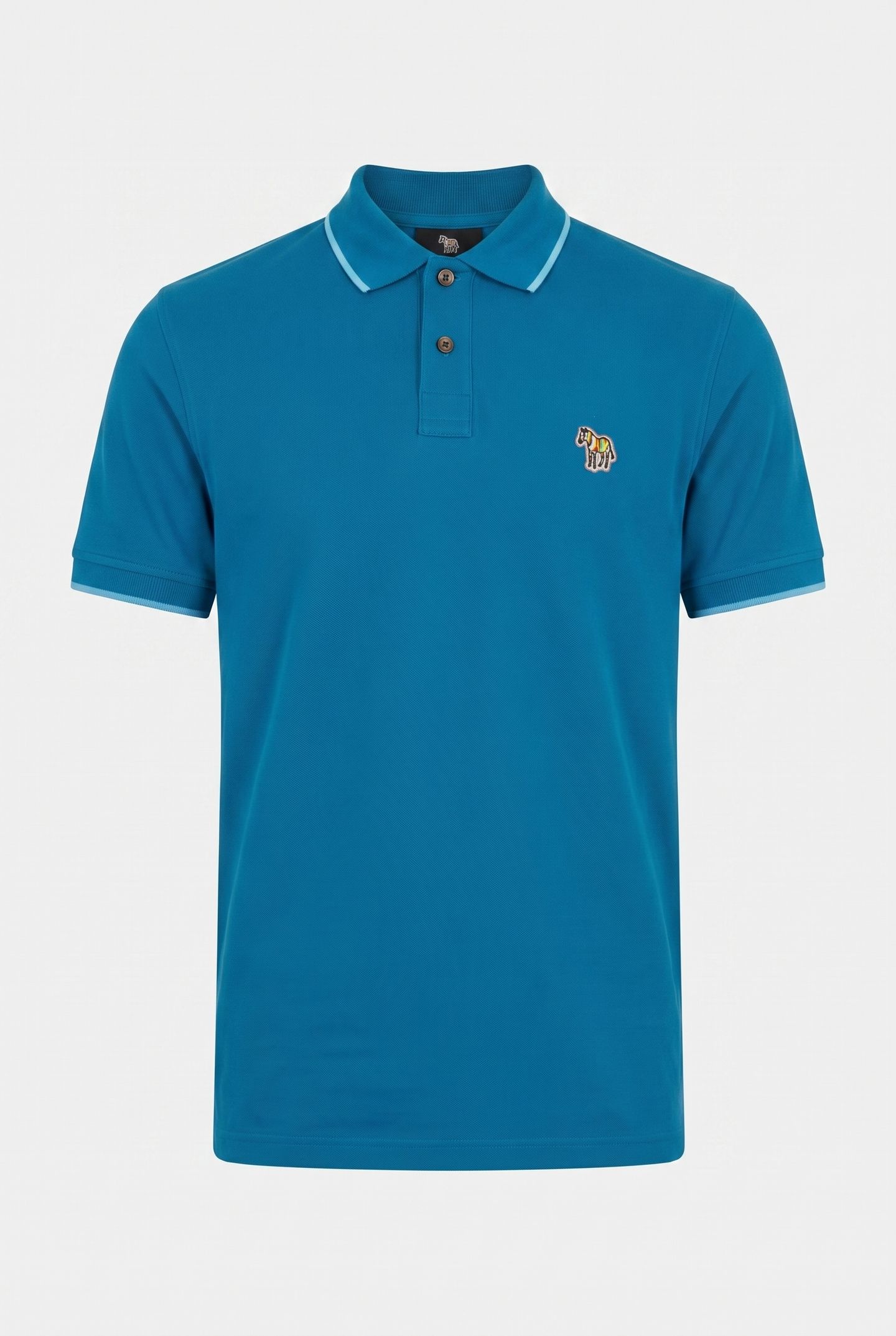 SLIM FIT POLO ZEB BADGE PETROL GREEN 3