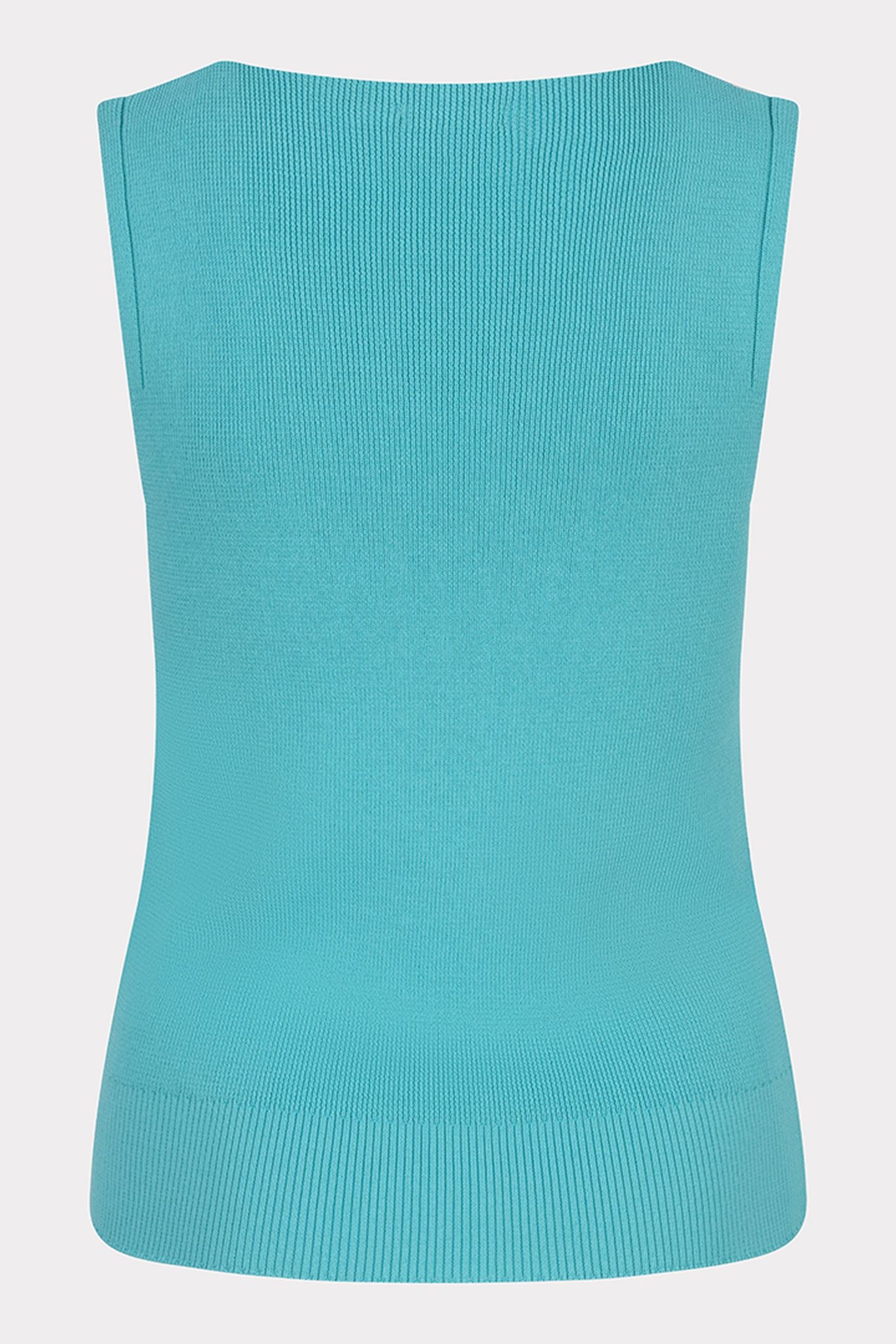 TOP RIB V-NECK LAGOON 5
