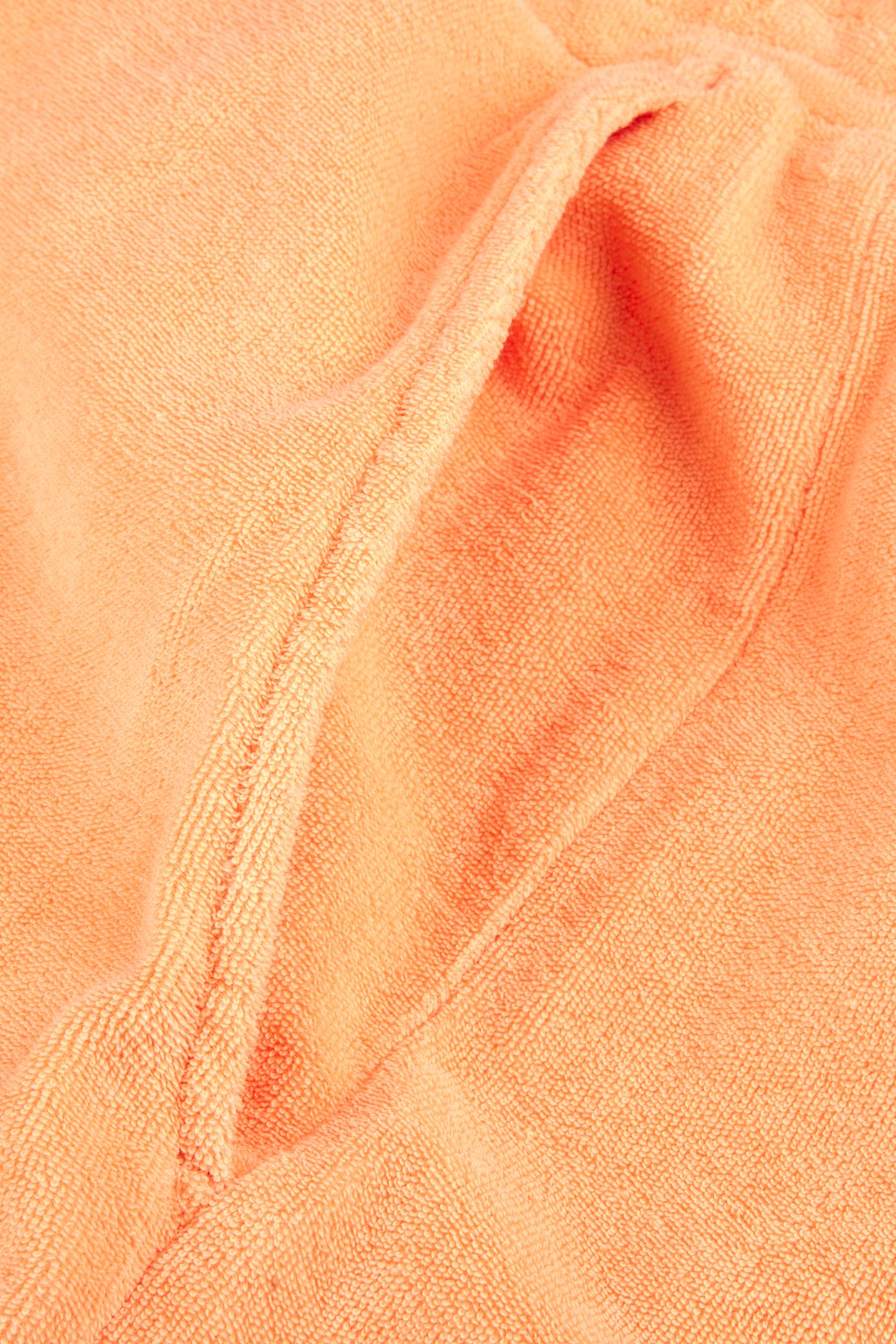 TERRY PLEATED SHORTS LIGHT ORANGE 4