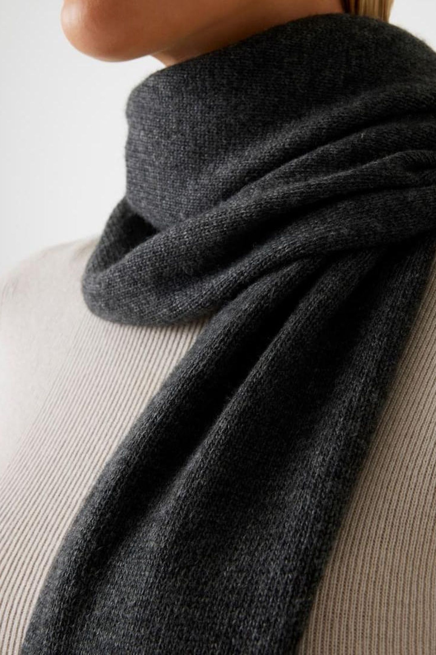 AFRAH SCARF SWTR DARK COAL HEATHER M9 6
