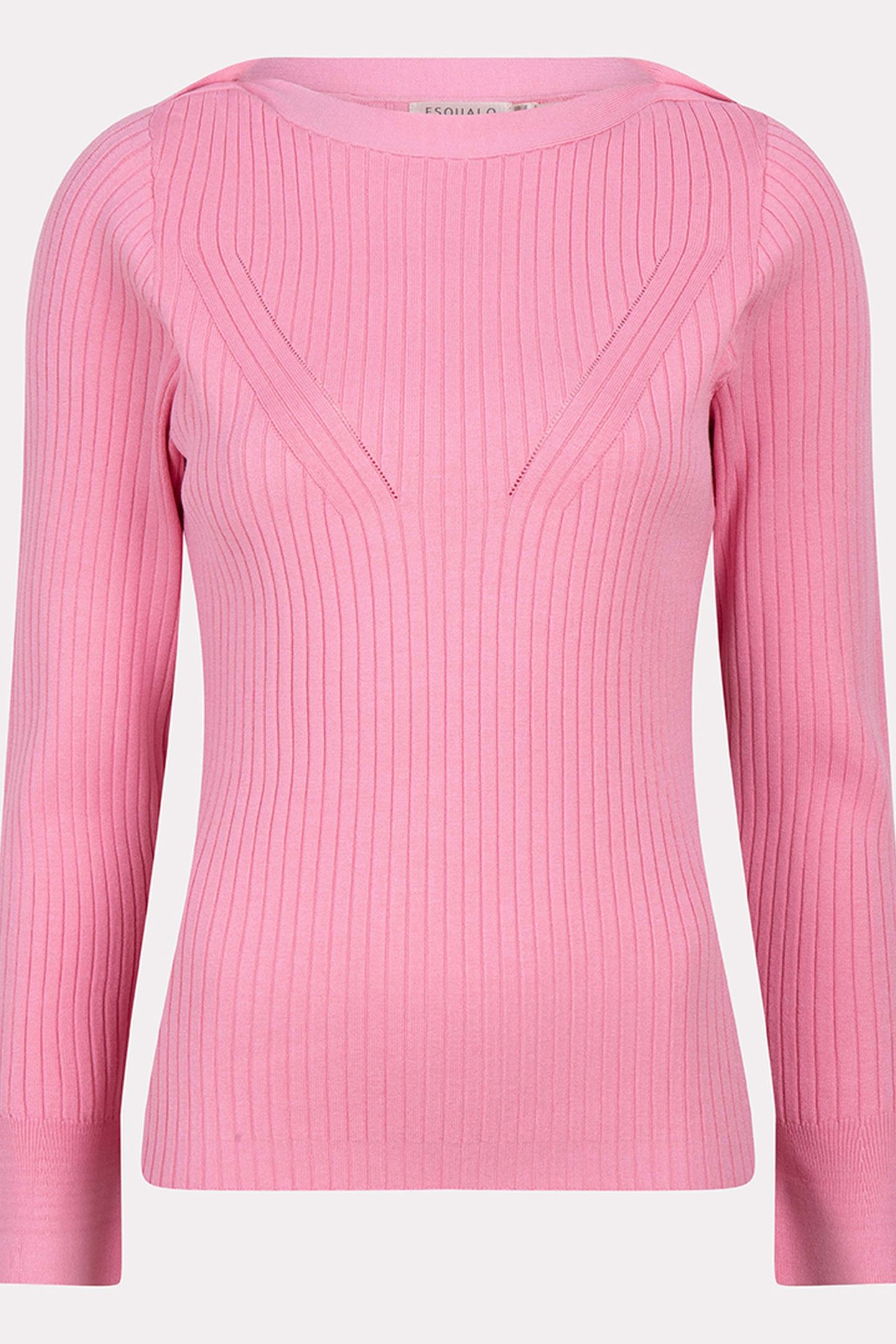 SWEATER RIB BASIC KNIT ROSE 5