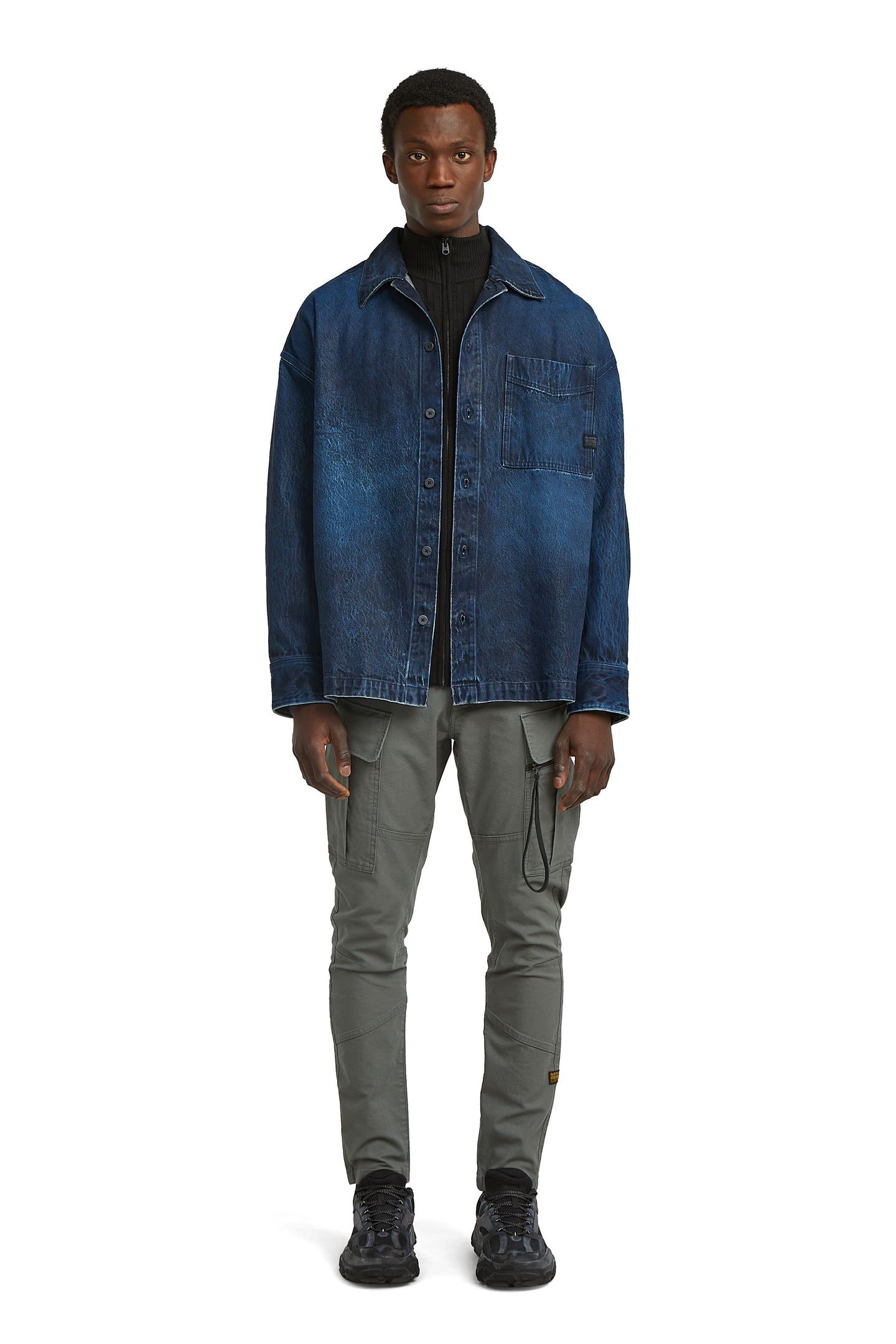 ZIP POCKET 3D SKINNY CARGO 2.0 GREY 1