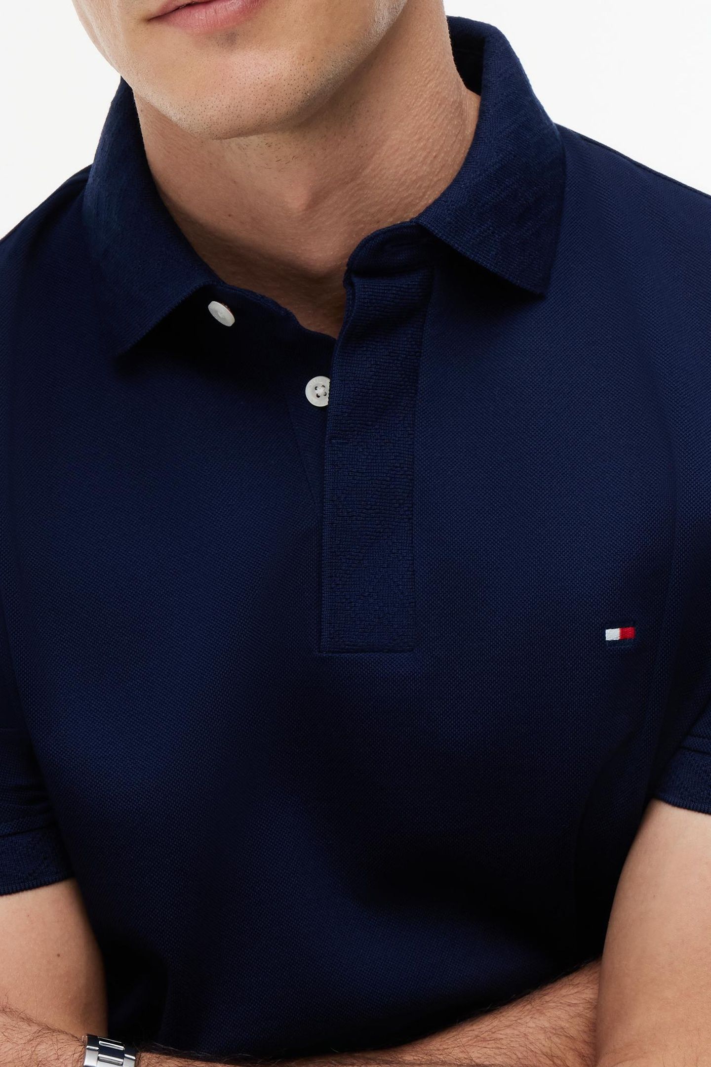 JACQUARD POLO CARBON NAVY 5