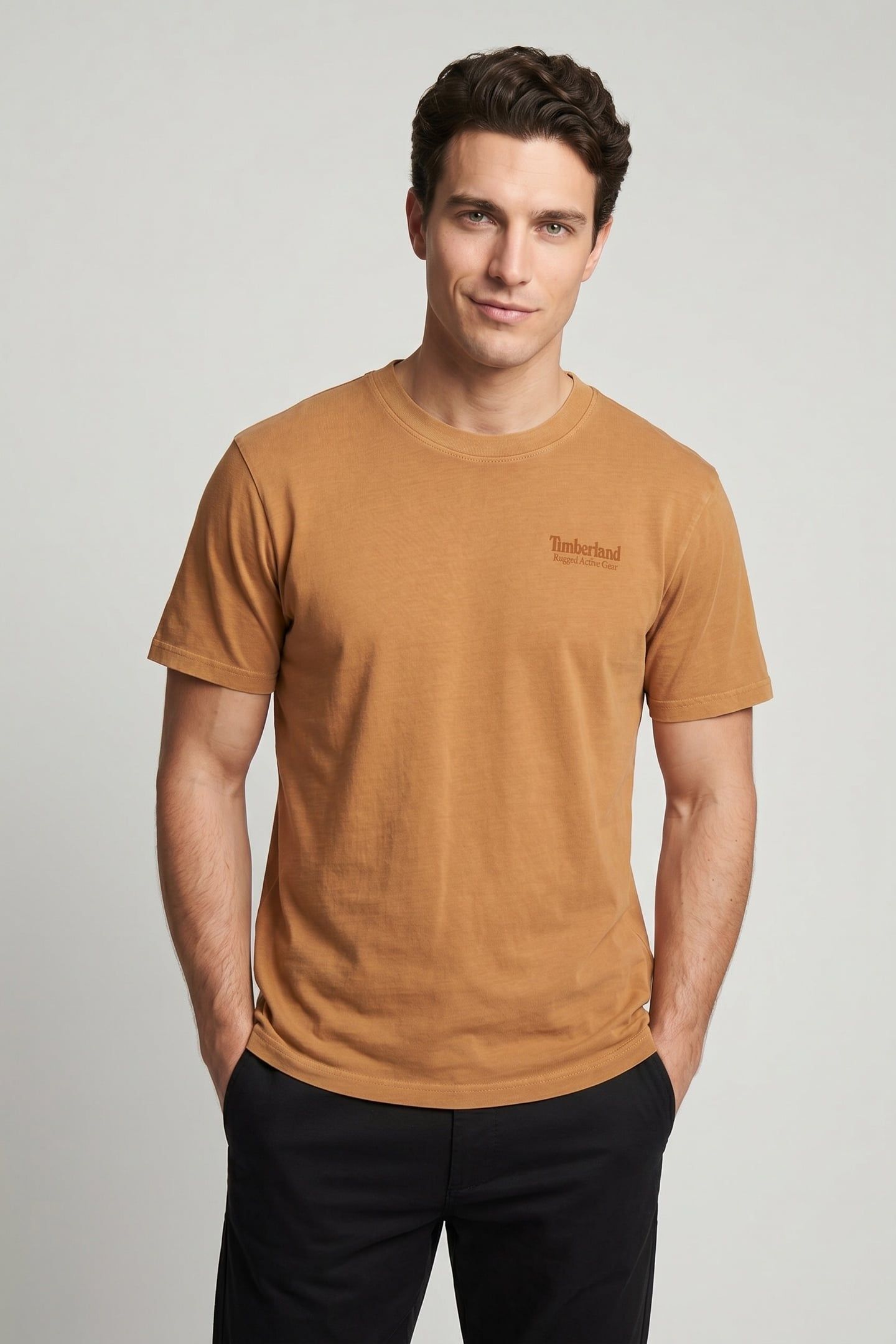 RUGGED ACTIVE GEAR BACK GRAPHIC TEE BROWN 1