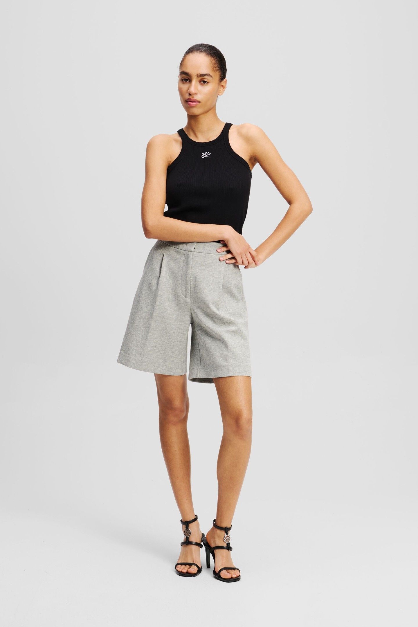 DOUBLE JERSEY SHORTS LIGHT GREY MELANGE 6