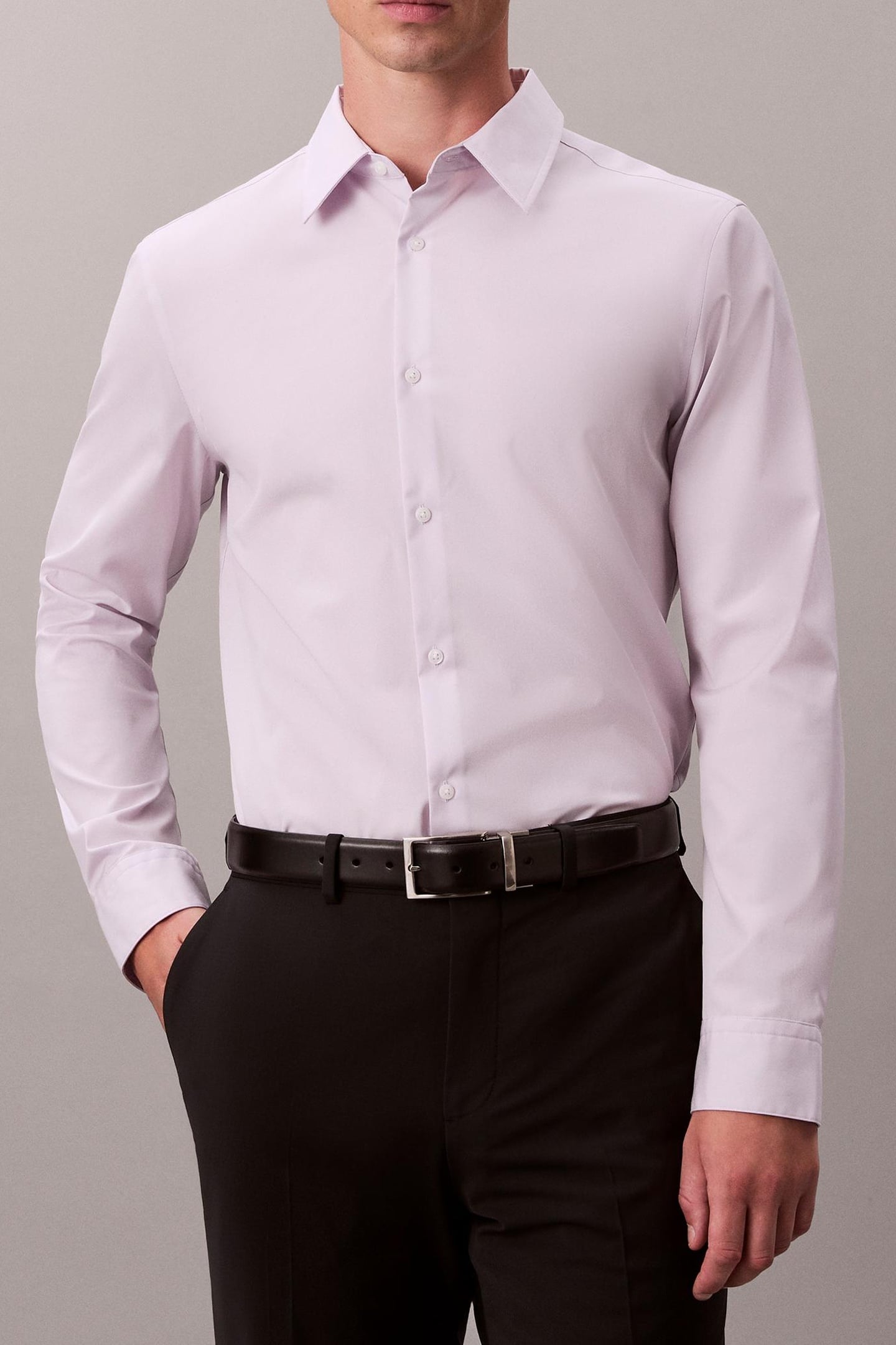 LS SOLID SUPIMA SHIRT FROSTY LILAC 1