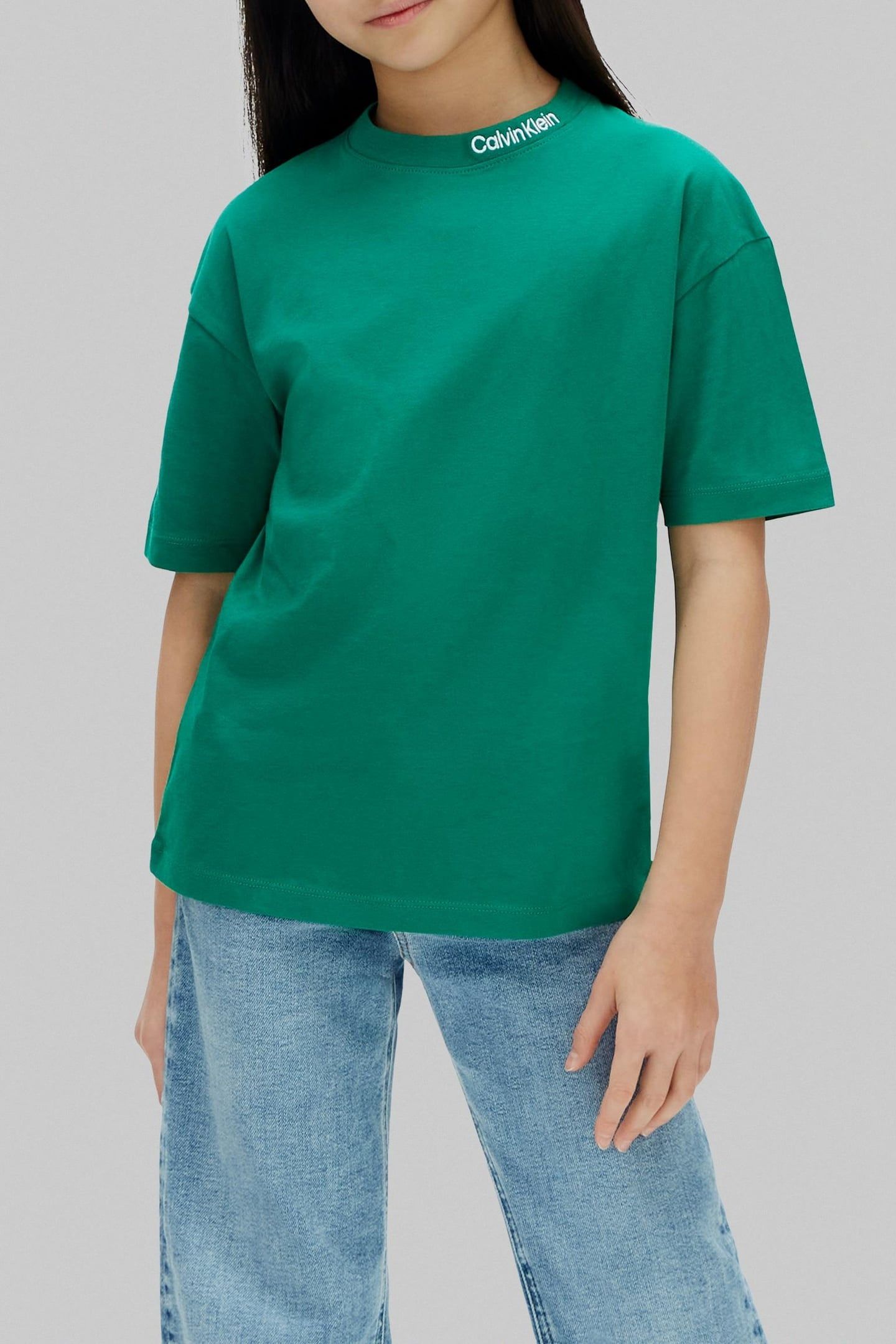 UNISEX LOGO EMBROIDERY SS T-SHIRT LUSH MEADOW 1