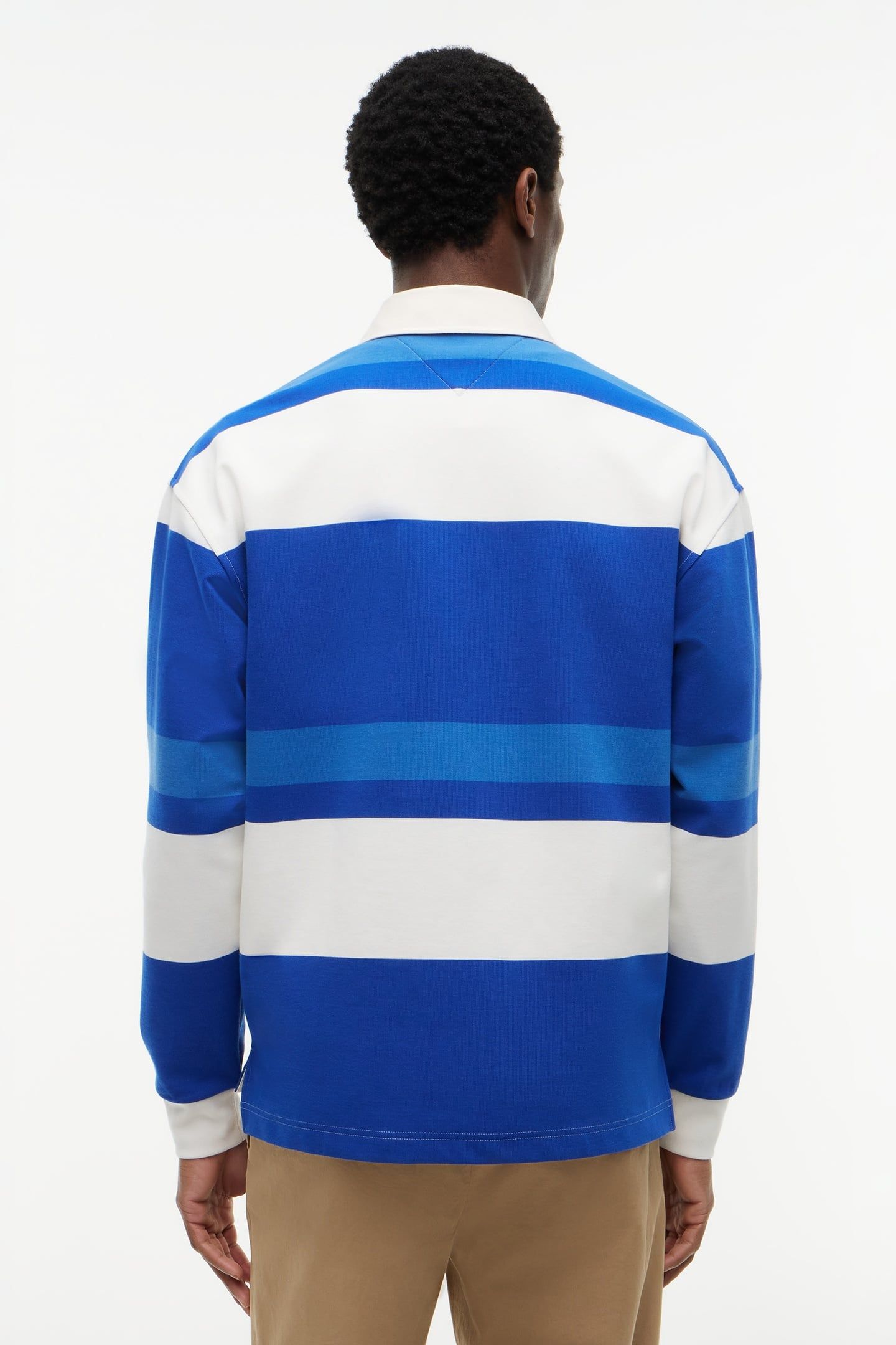 RELAXED STRIPE RUGBY SWEATSHIRT REGAL BLUE/MULTI 3