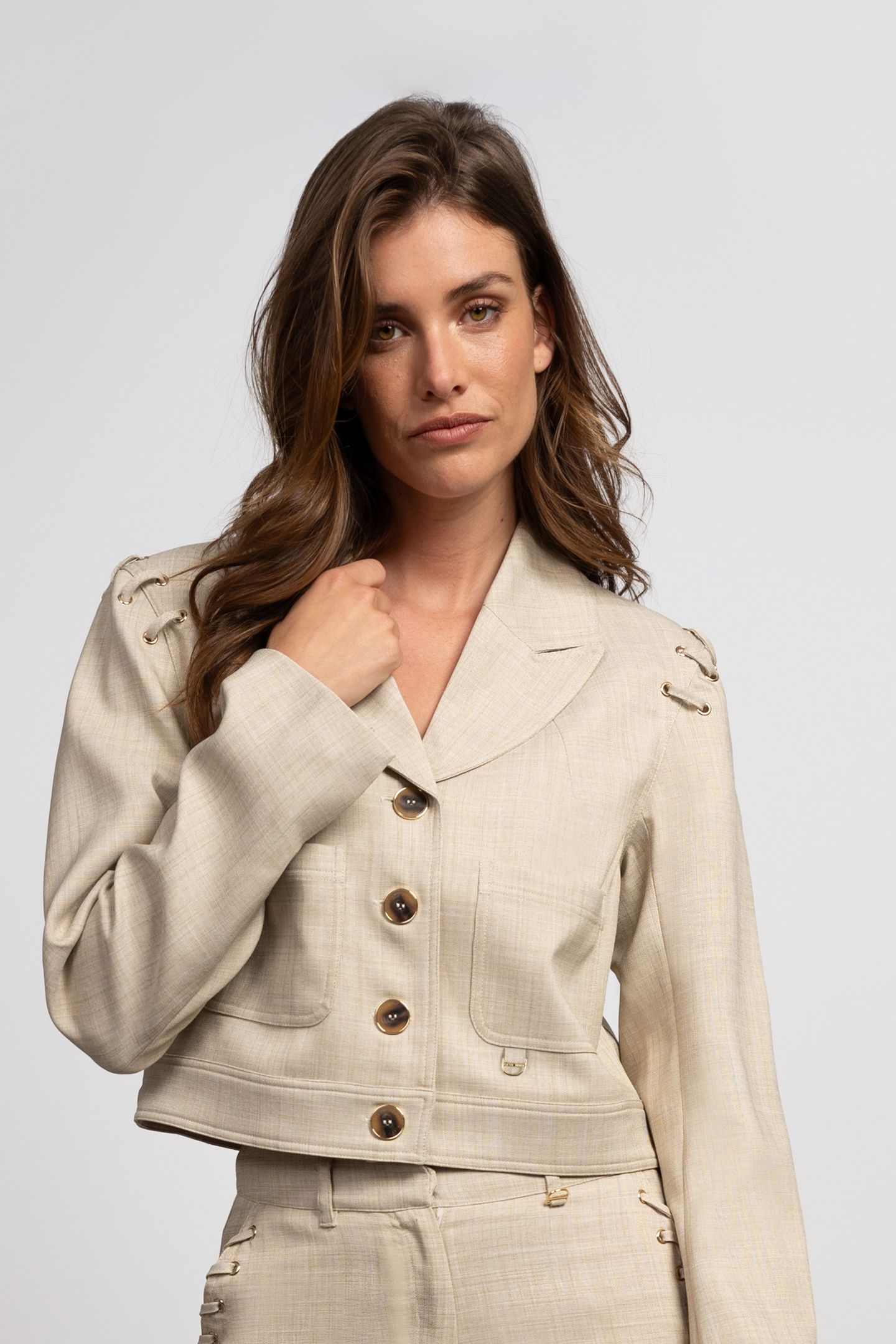 IZZIE JACKET SAVANNAH TAN 1