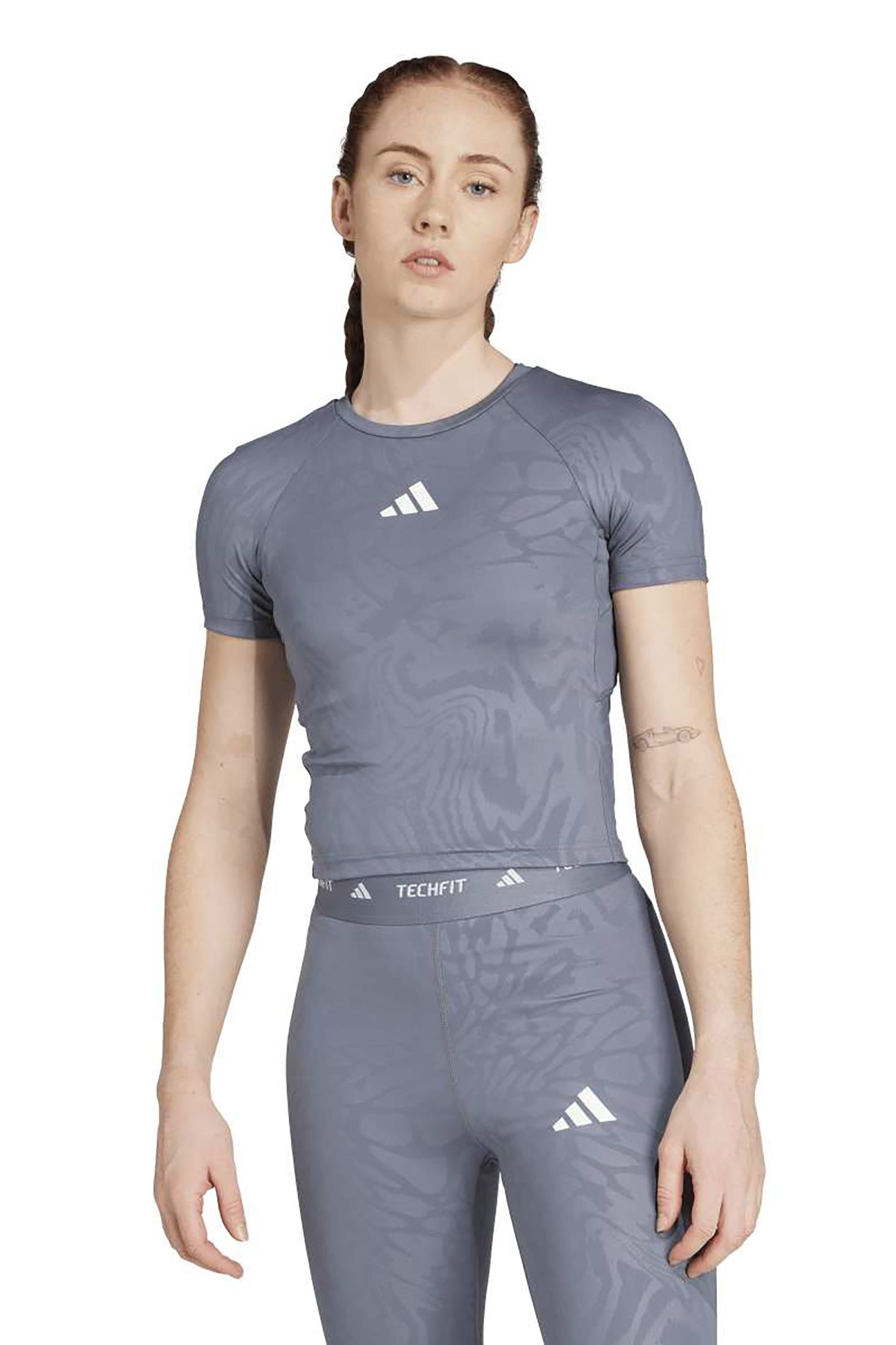 PERFORMANCE TECHFIT PRINTED T-SHIRT ONIX 1