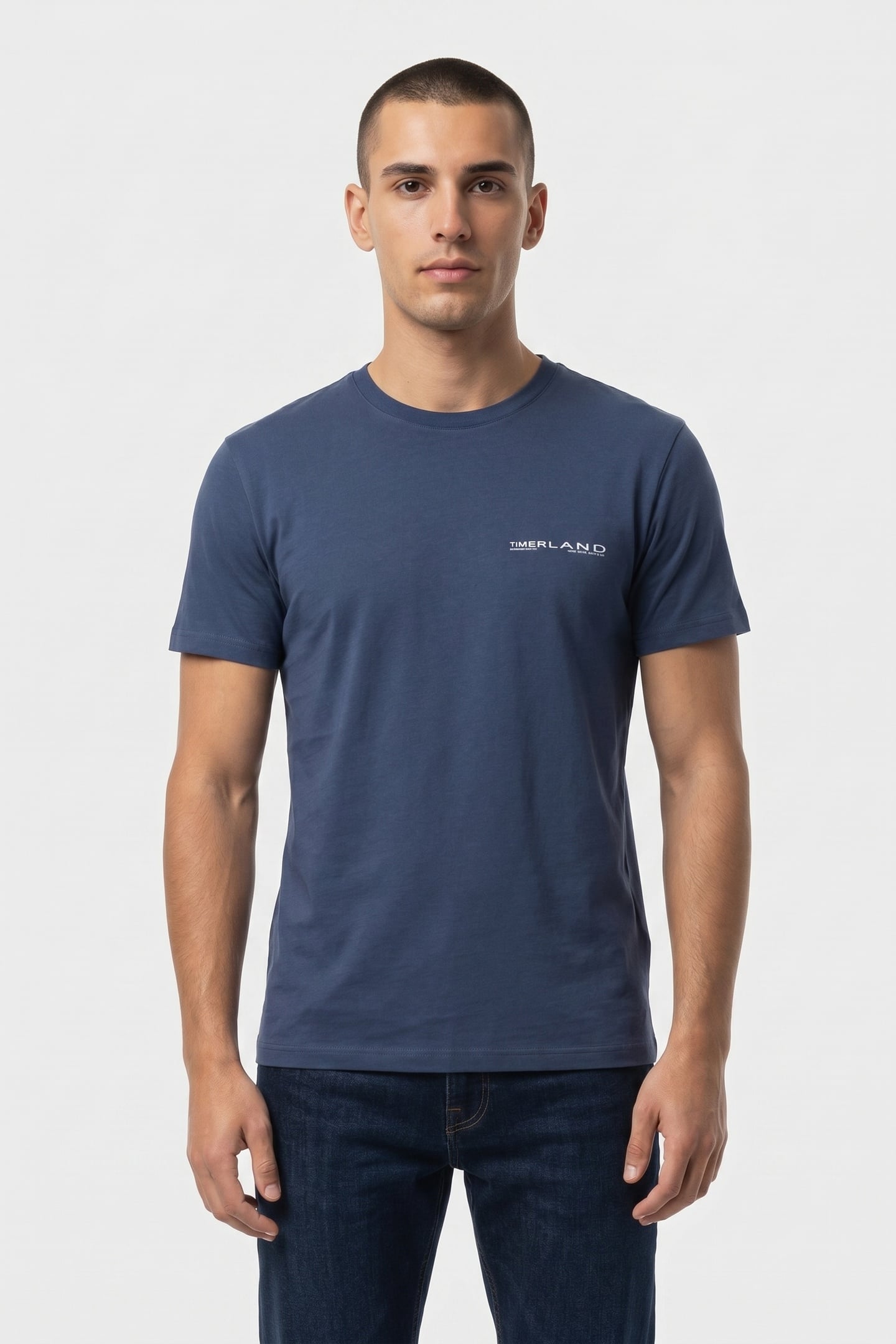 Y2K LOCK UP BACK LOGO SS TEE DARK BLUE 1