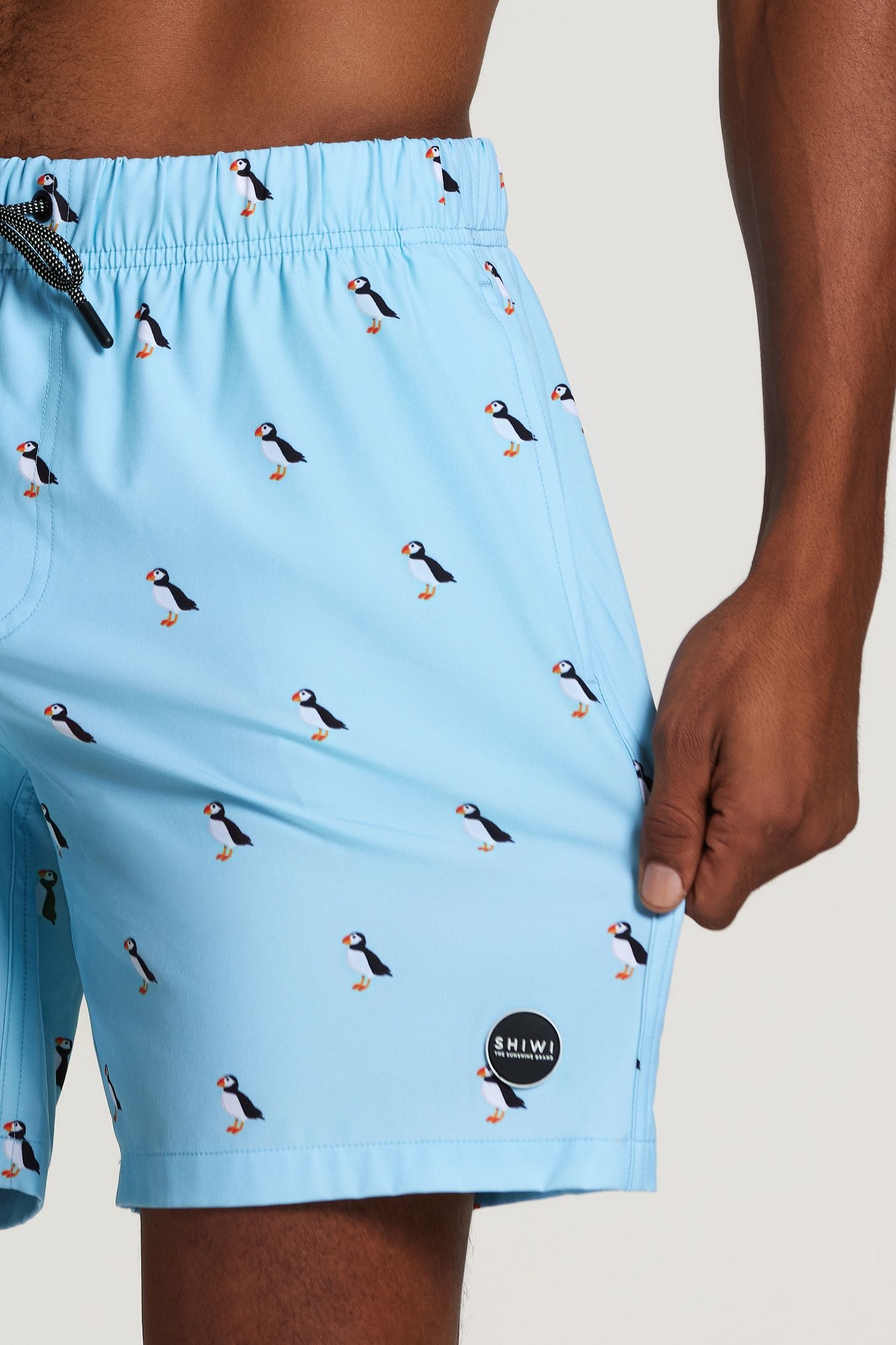 STRETCH SWIMSHORT PUFFIN MAYAN BLUE 5