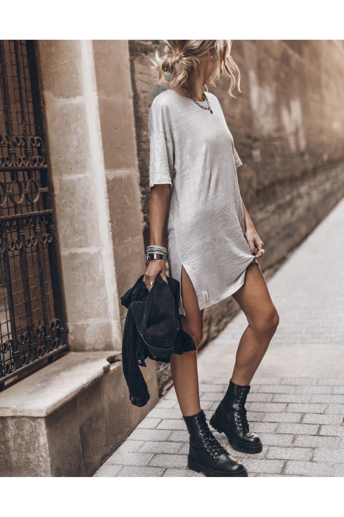 THE LIGHT SPARKLY LINEN DRESS 1