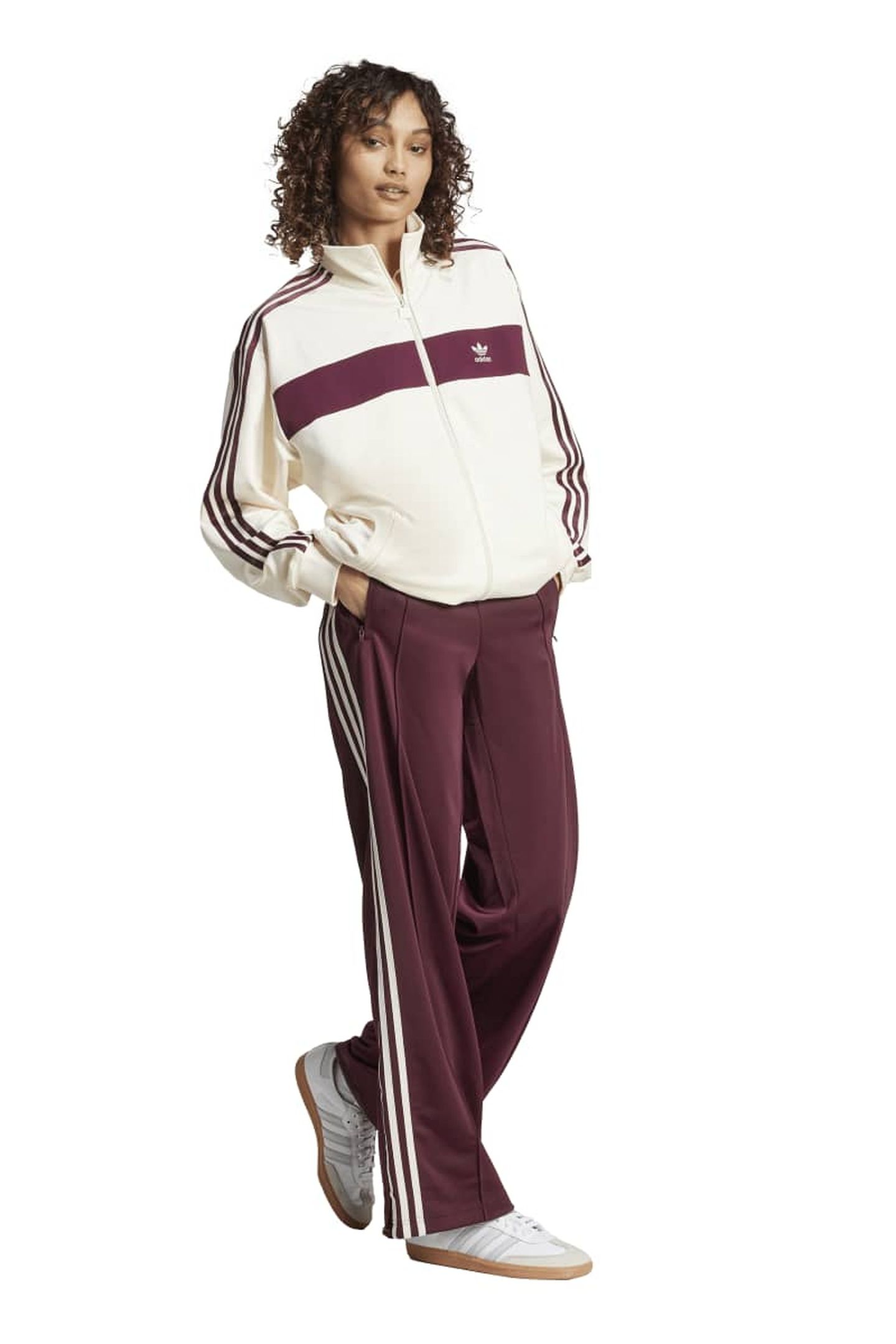 ORIGINALS BLOCKED TRACK TOP CREAM WHITE 3