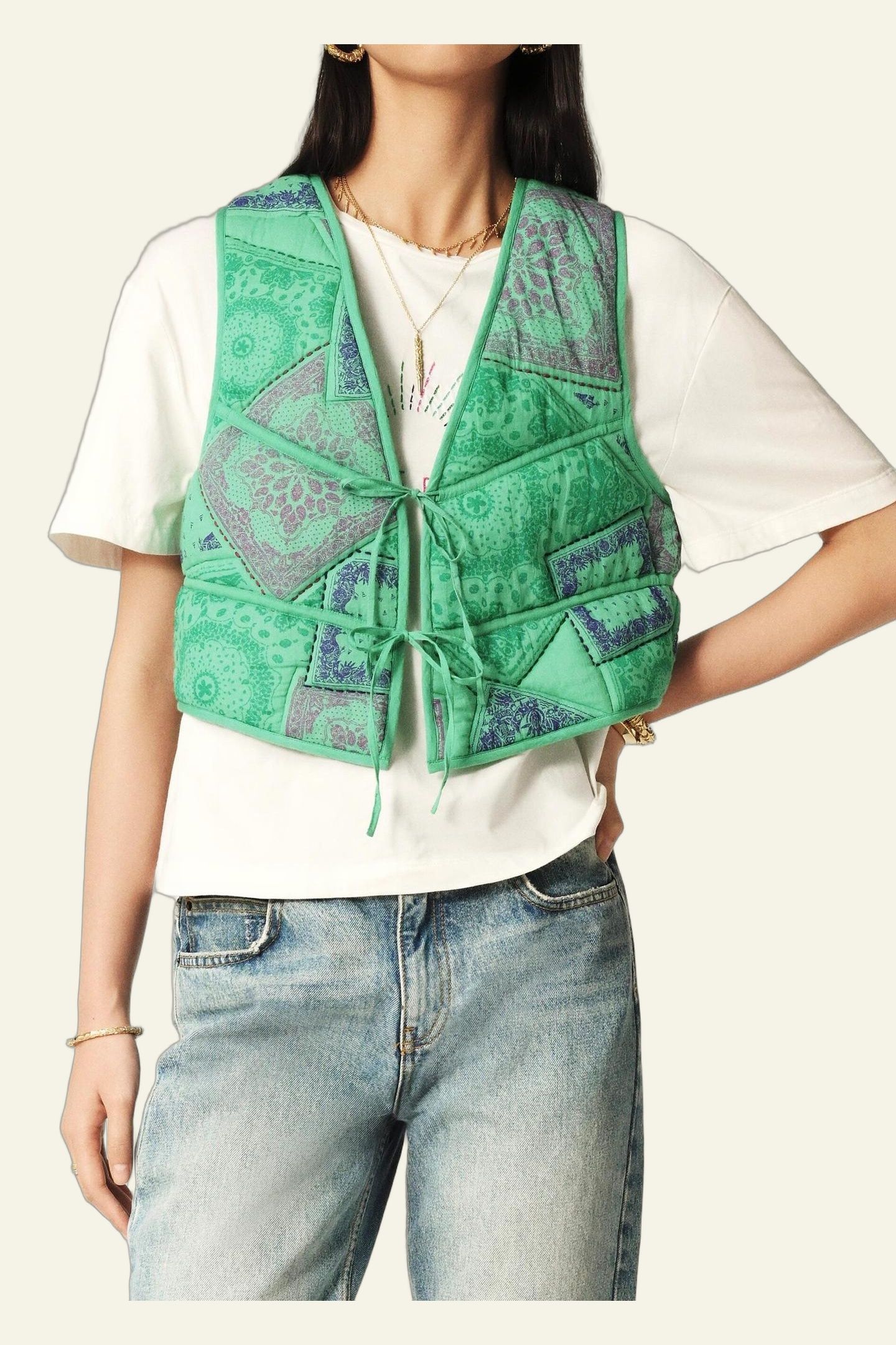 GILET MAY VERT 1