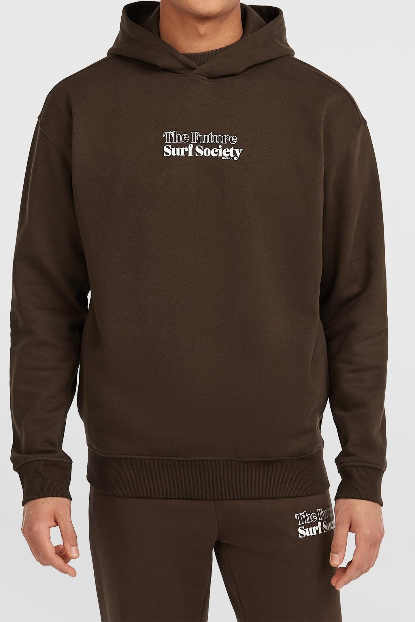 THE FUTURE SURF SOCIETY HOODIE COFFEE BEAN 1