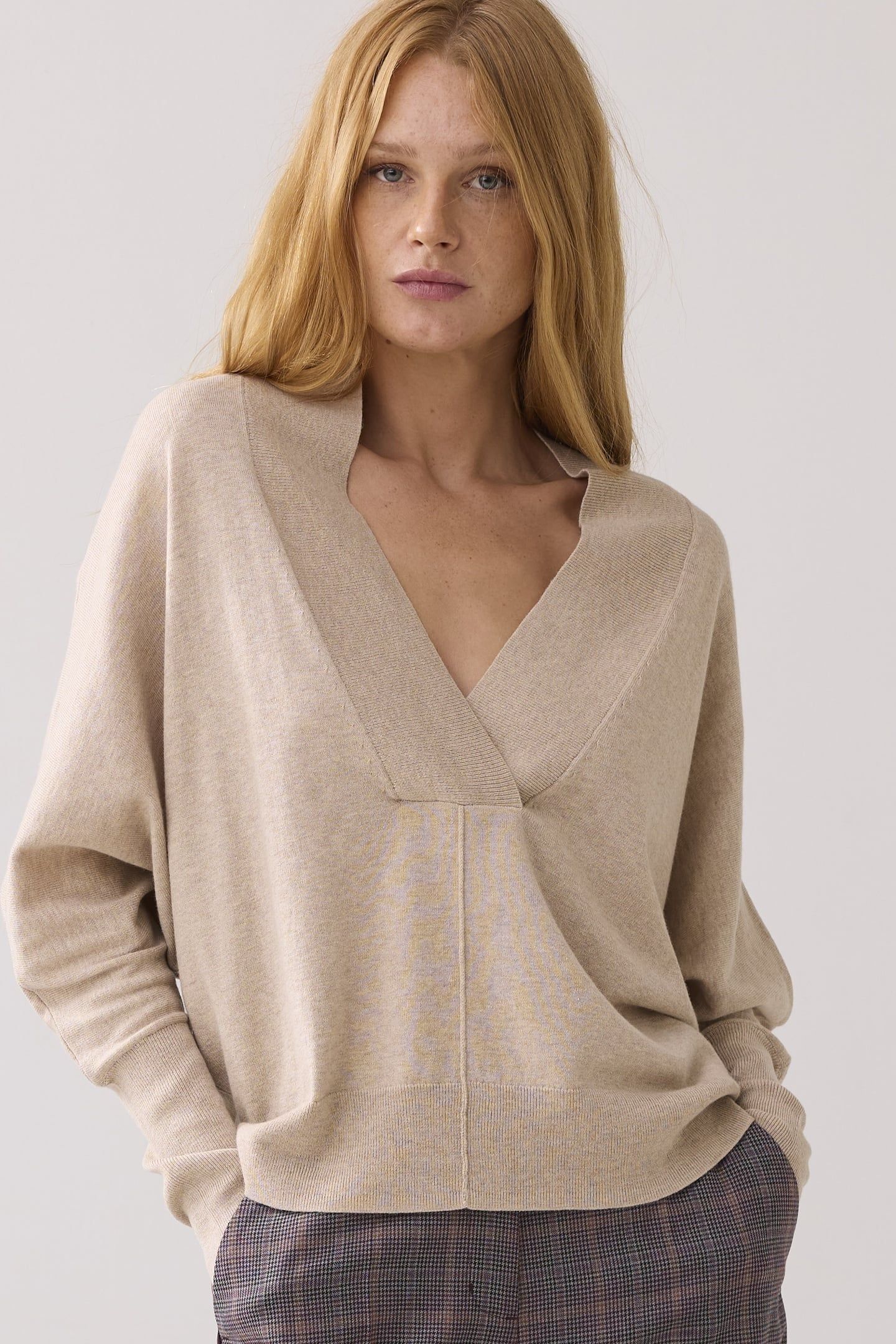 SWEATER COTTON MERINO WOOL KNIT ALPACA 2