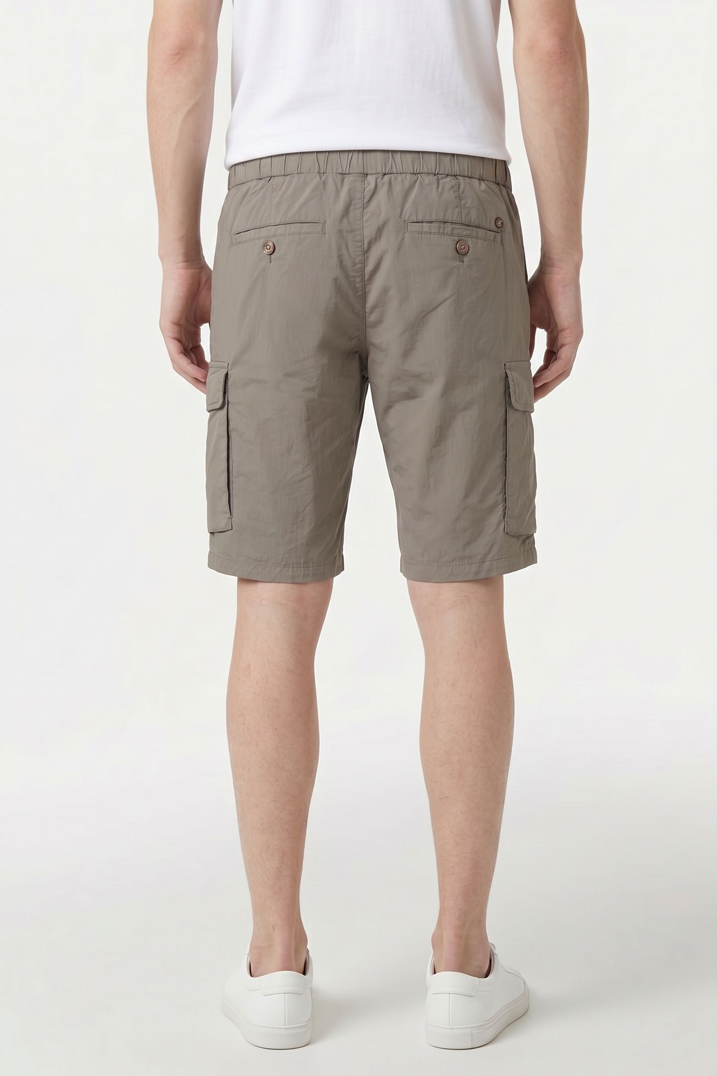 SHORT STRETCH CARGO GARMENT DYED LIGHT ARMY 2