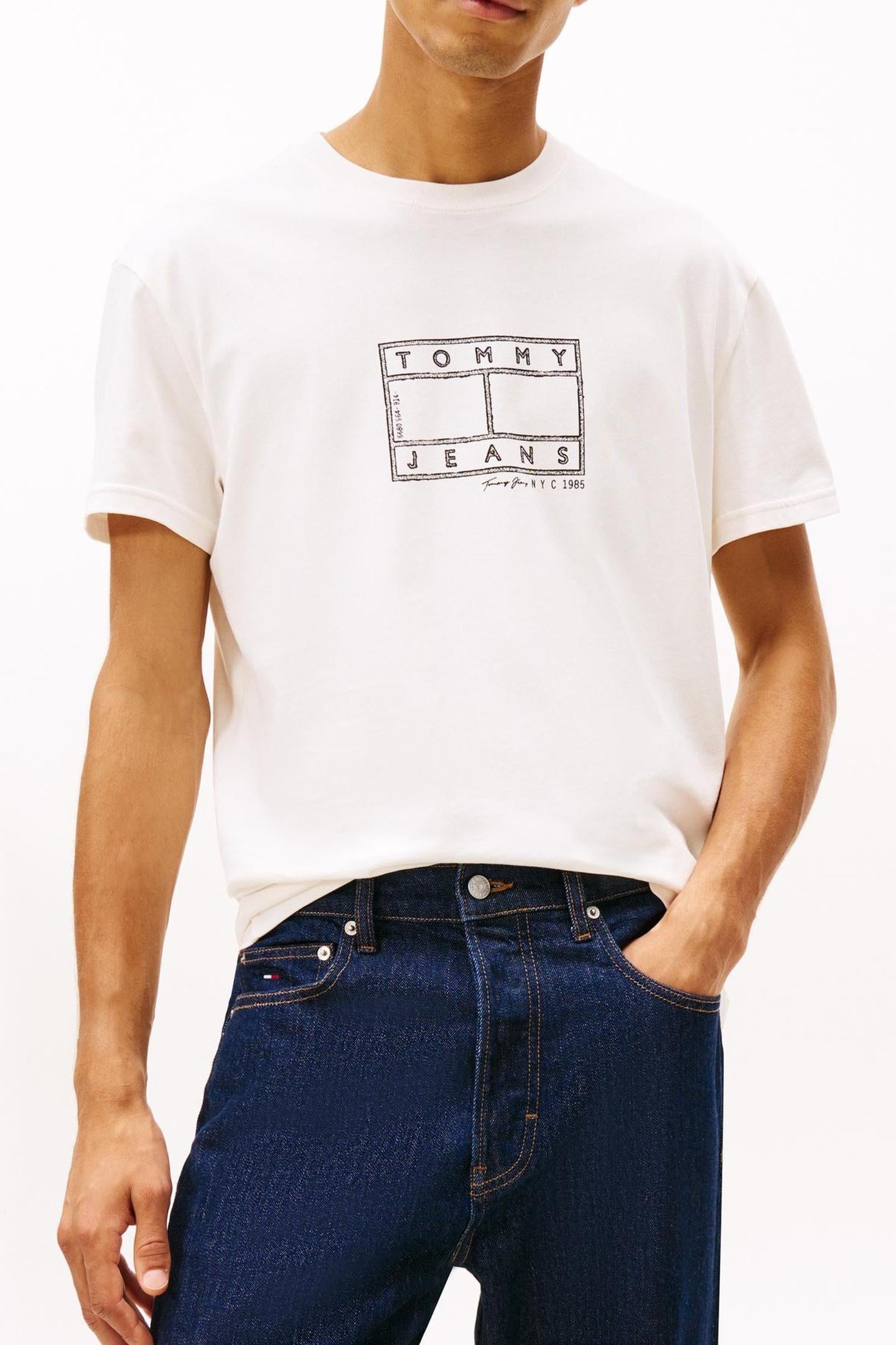 TJM REGULAR CENTER FLAG TEE ANCIENT WHITE 1