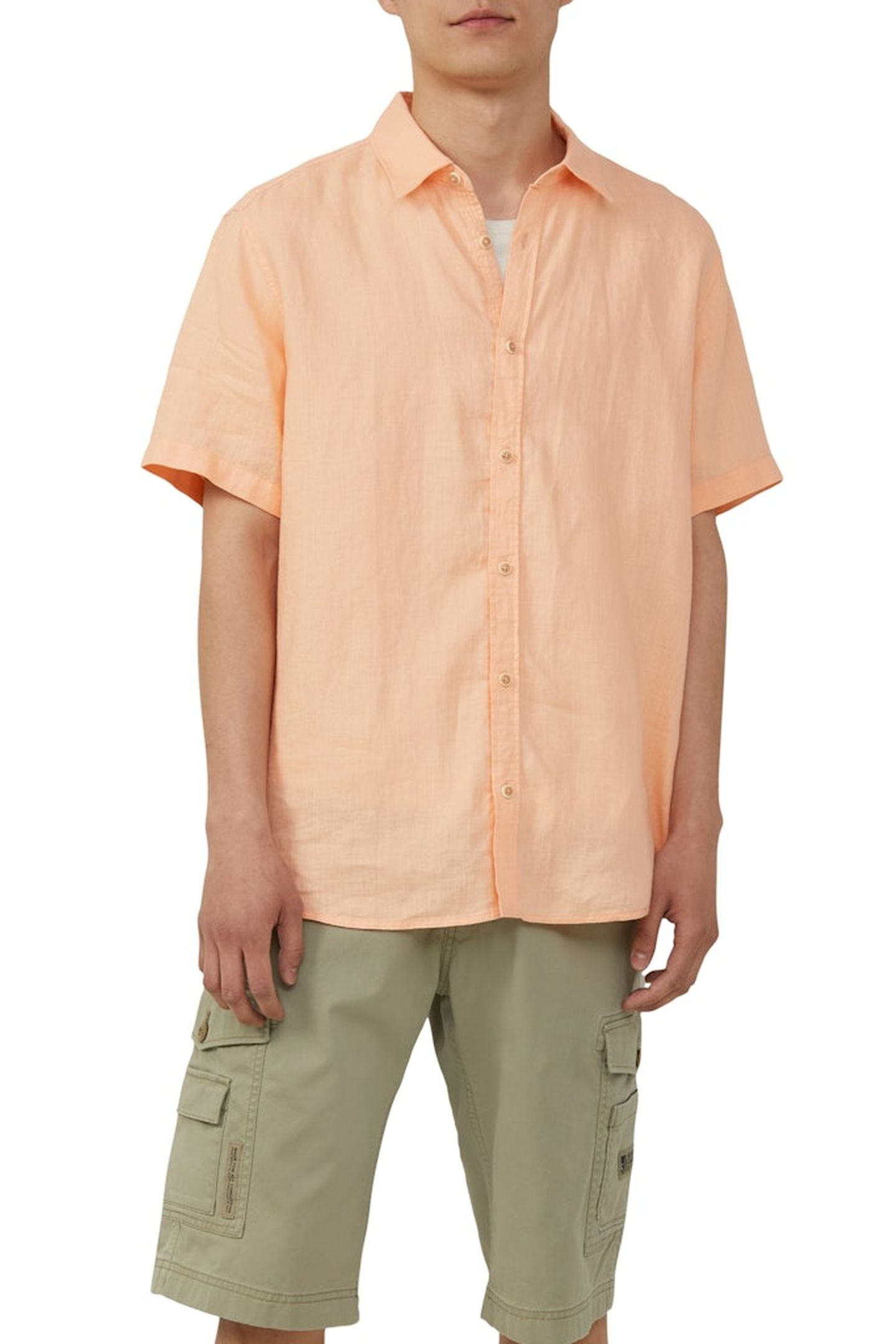 S.OLIVER SHIRTS ORANGE 1