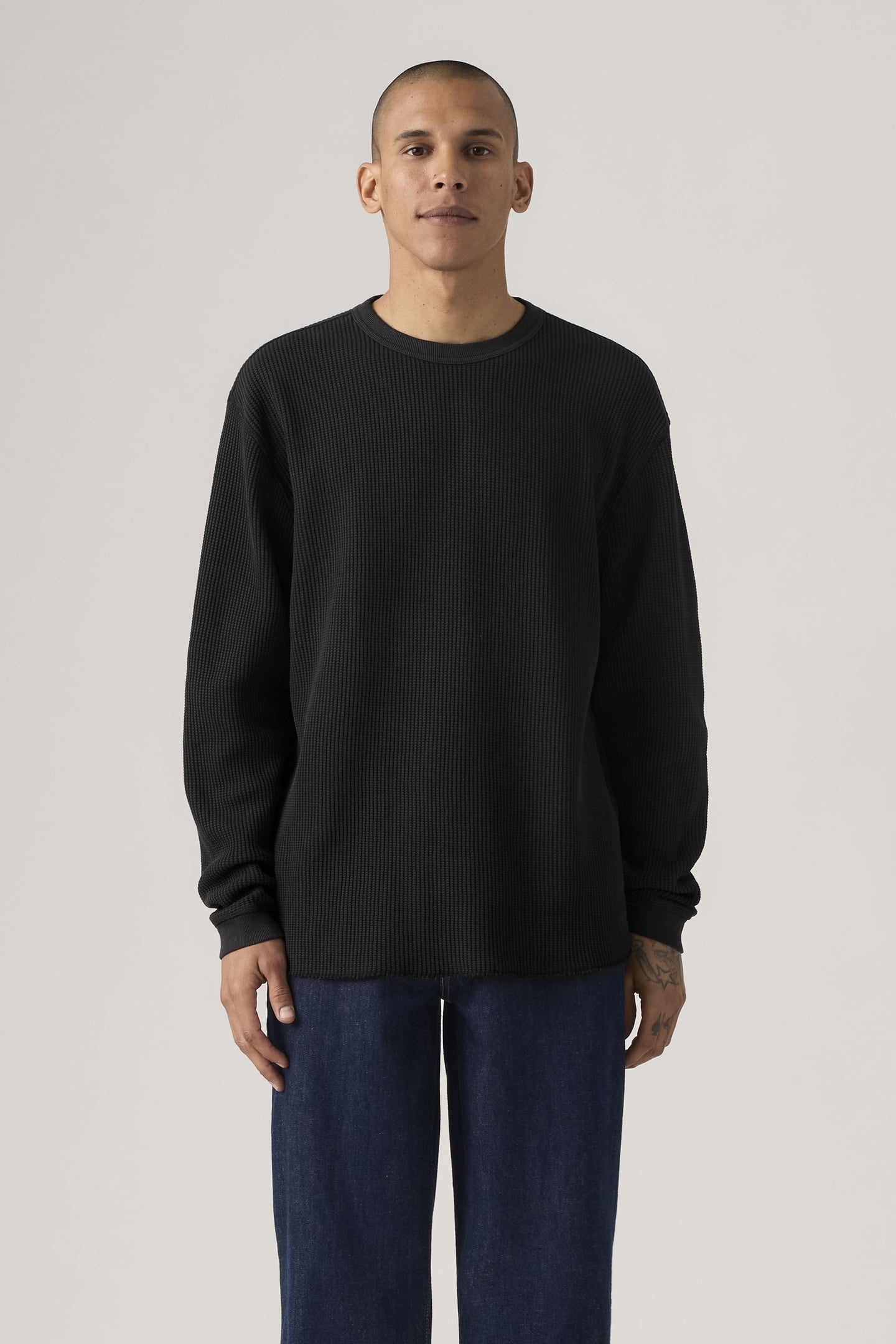 LONG SLEEVE RELAXED THERMAL TEE 1
