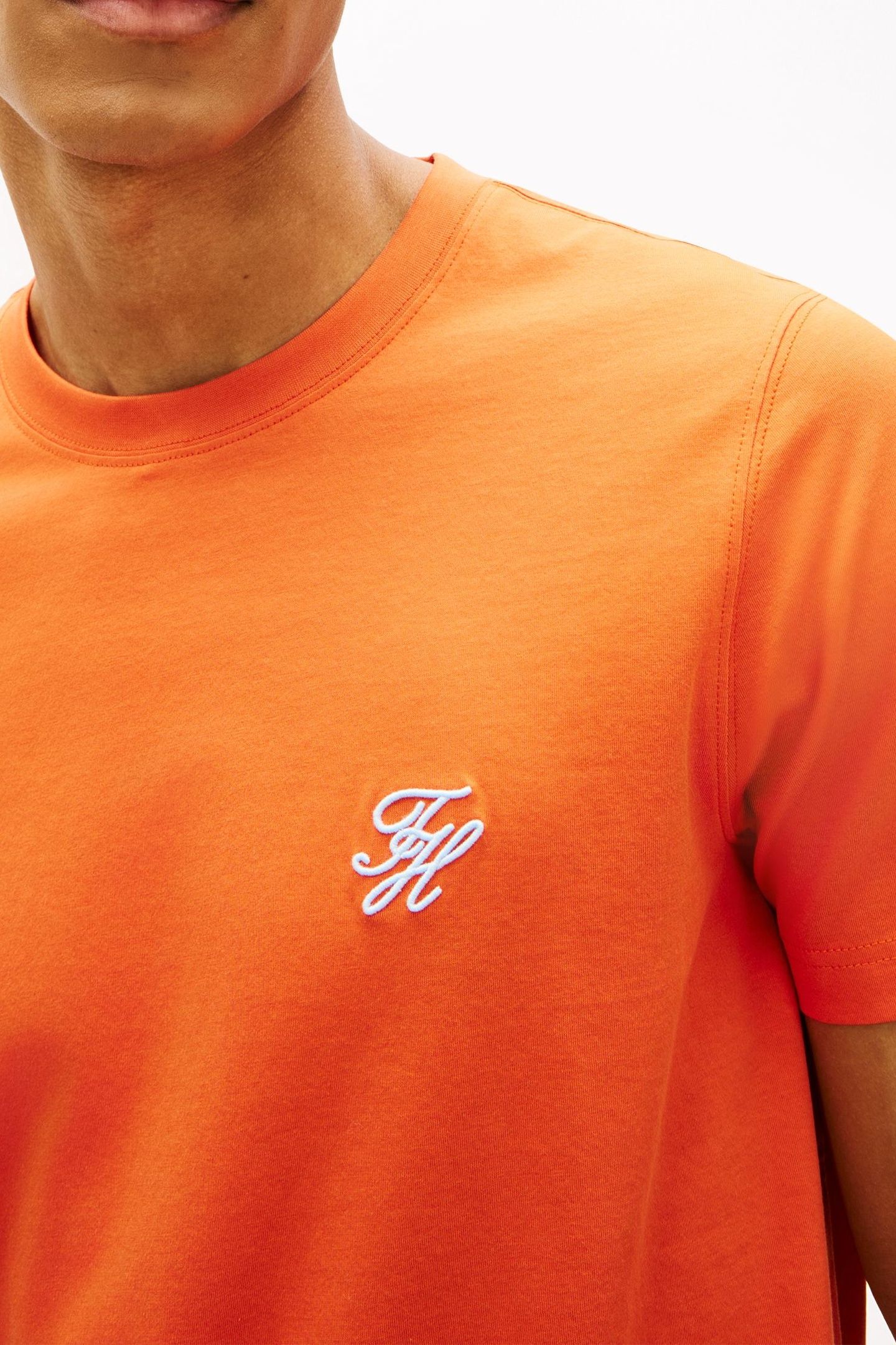 SCRIPT MONOGRAM T-SHIRT BRILLIANT ORANGE 5