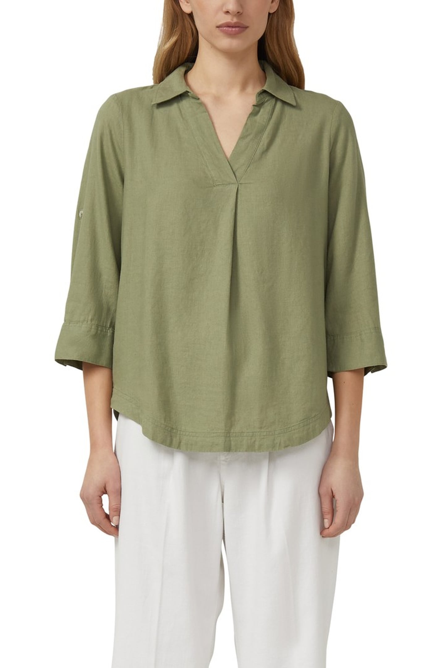 S.OLIVER BLOUSES DARK GREEN 1