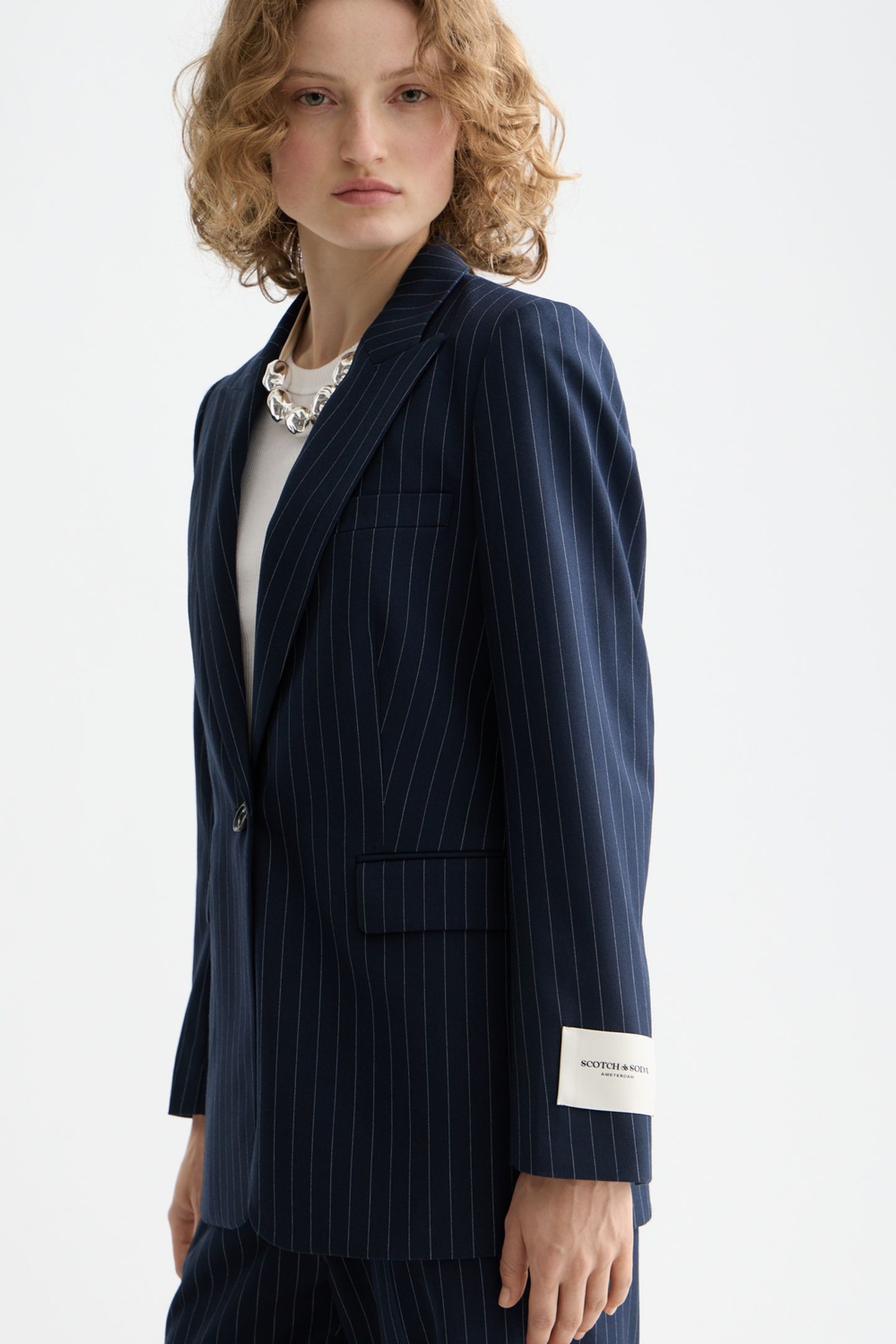 SB FITTED BLAZER NIGHT BLUE PINSTRIPE 4