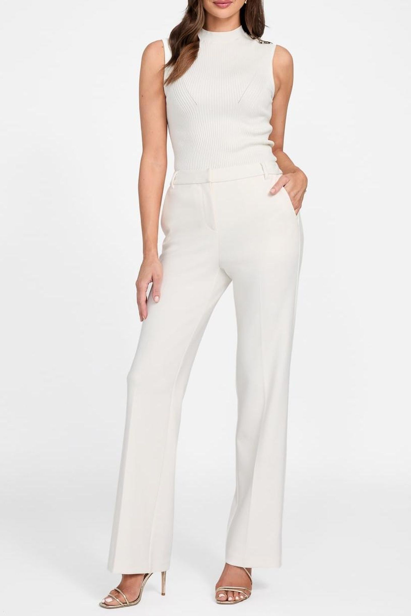 LIA STRAIGHT PANT MACADAMIA 2