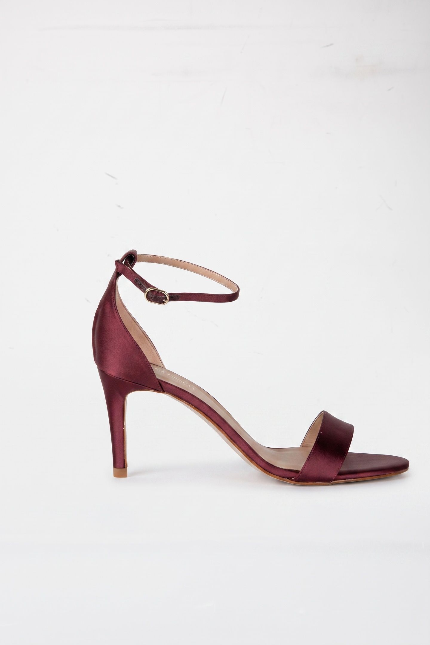 HELENA BOW ANKLE SANDAL BURGUNDY 1